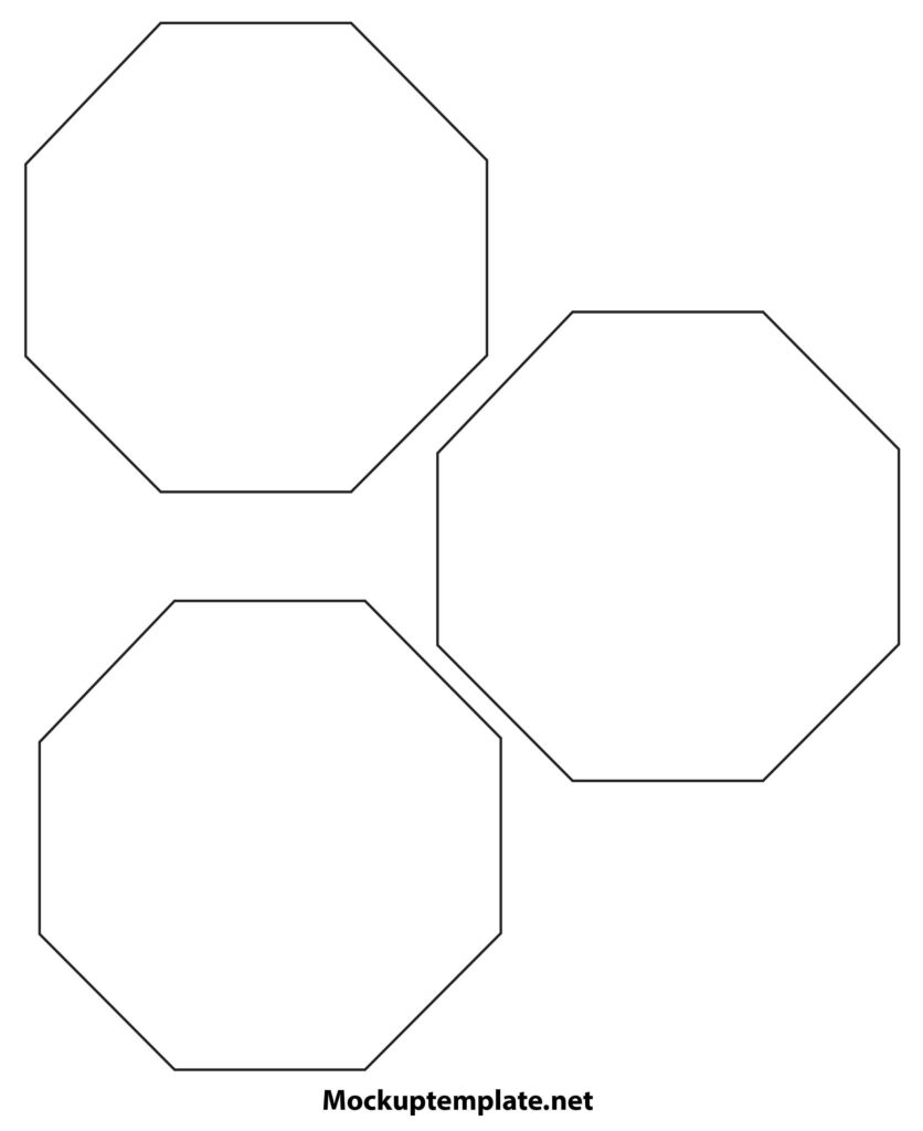 14 Best Free Printable Octagon Templates PDF U0026 Word 