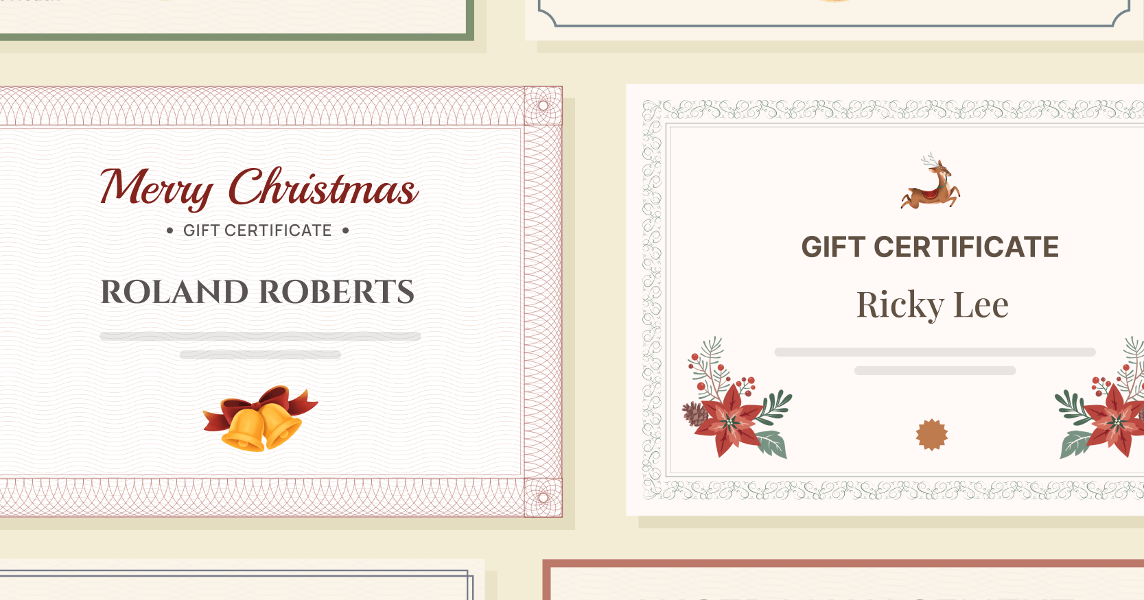 Gift Certificate Template Free Printable