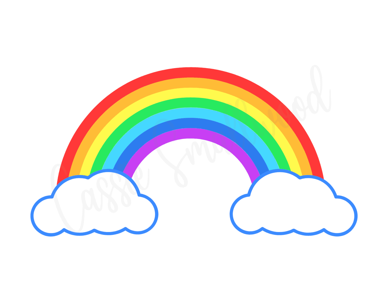 Free Rainbow Template Printable