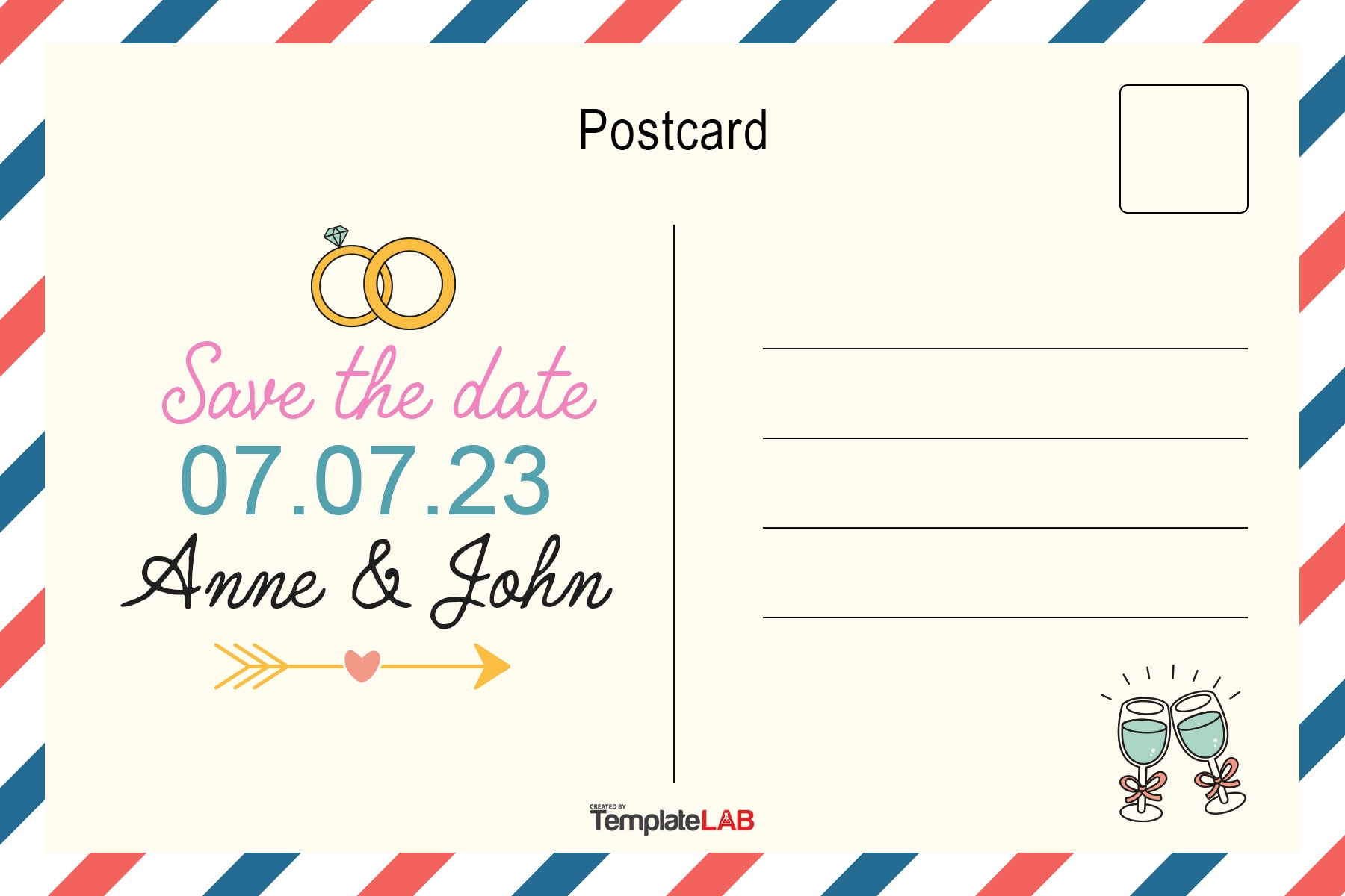 Free Printable 4x6 Postcard Template