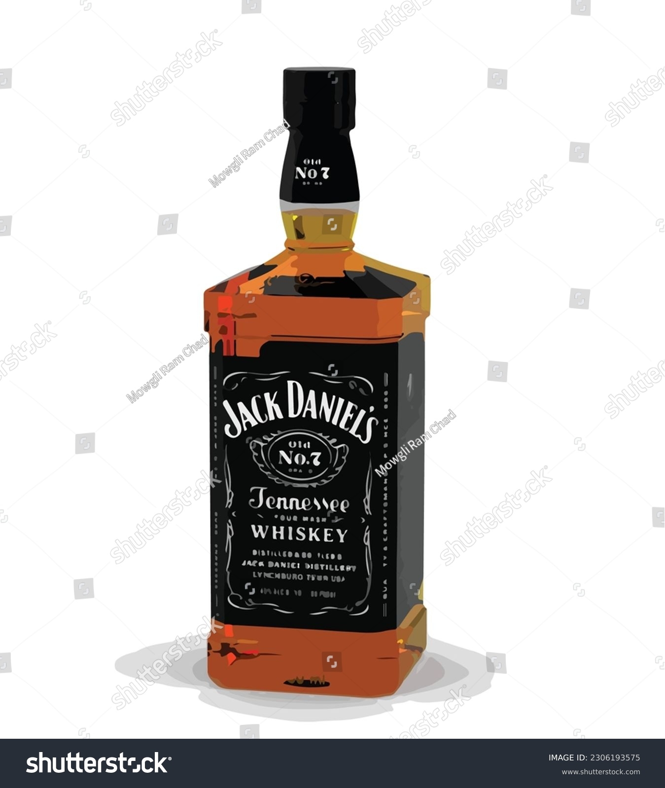 21 Bottle Jack Daniels Stock Vectors And Vector Art Shutterstock