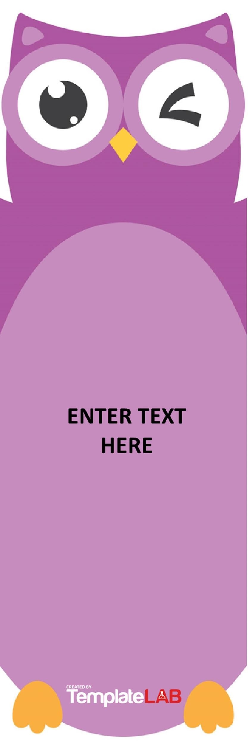 Free Printable Bookmark Template