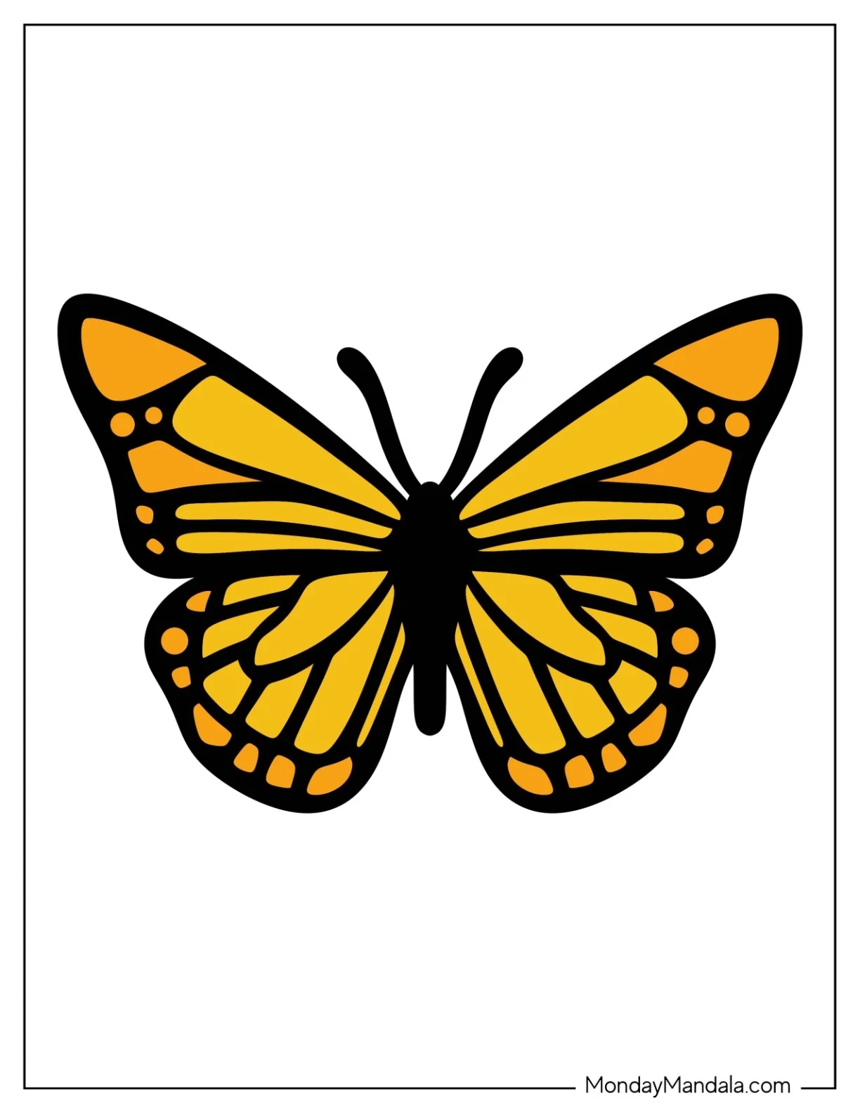 Free Printable Butterfly Template Pdf