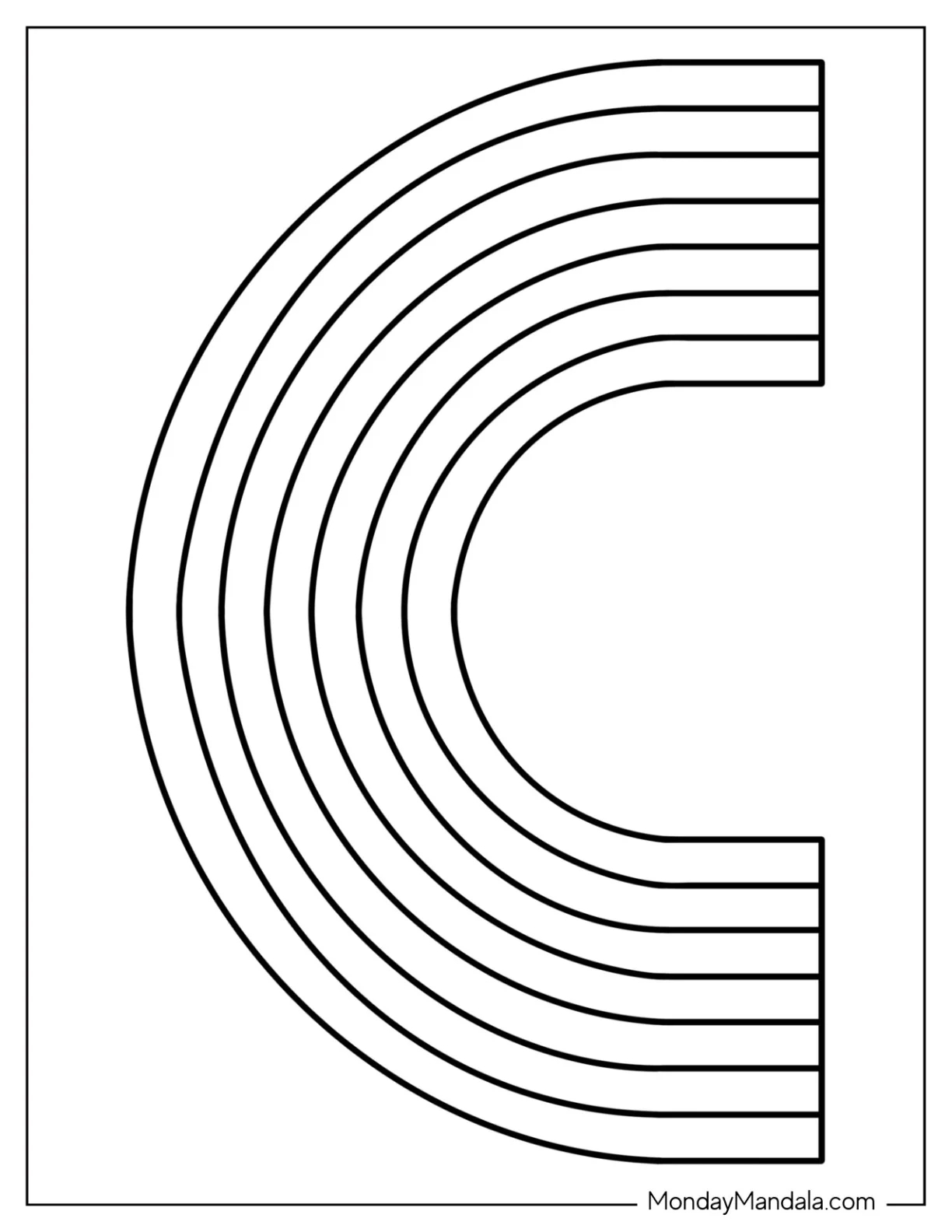 43 Rainbow Templates Free PDF Printables 