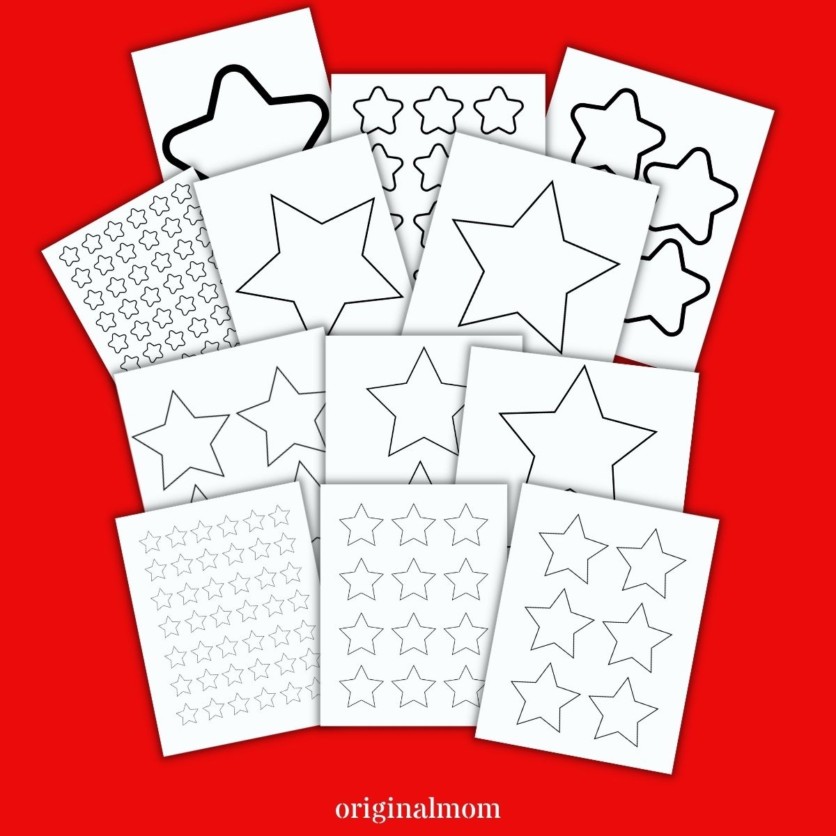 5 Pointed Star Template Free Printable Small Medium Large Worksheets Library