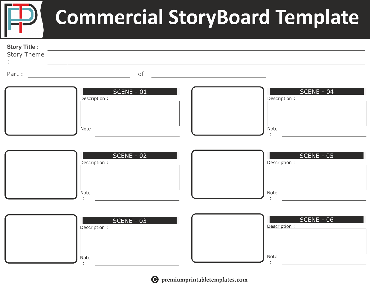 5 Types Of Storyboard Template PDF With Free Samples 2025 WPS 