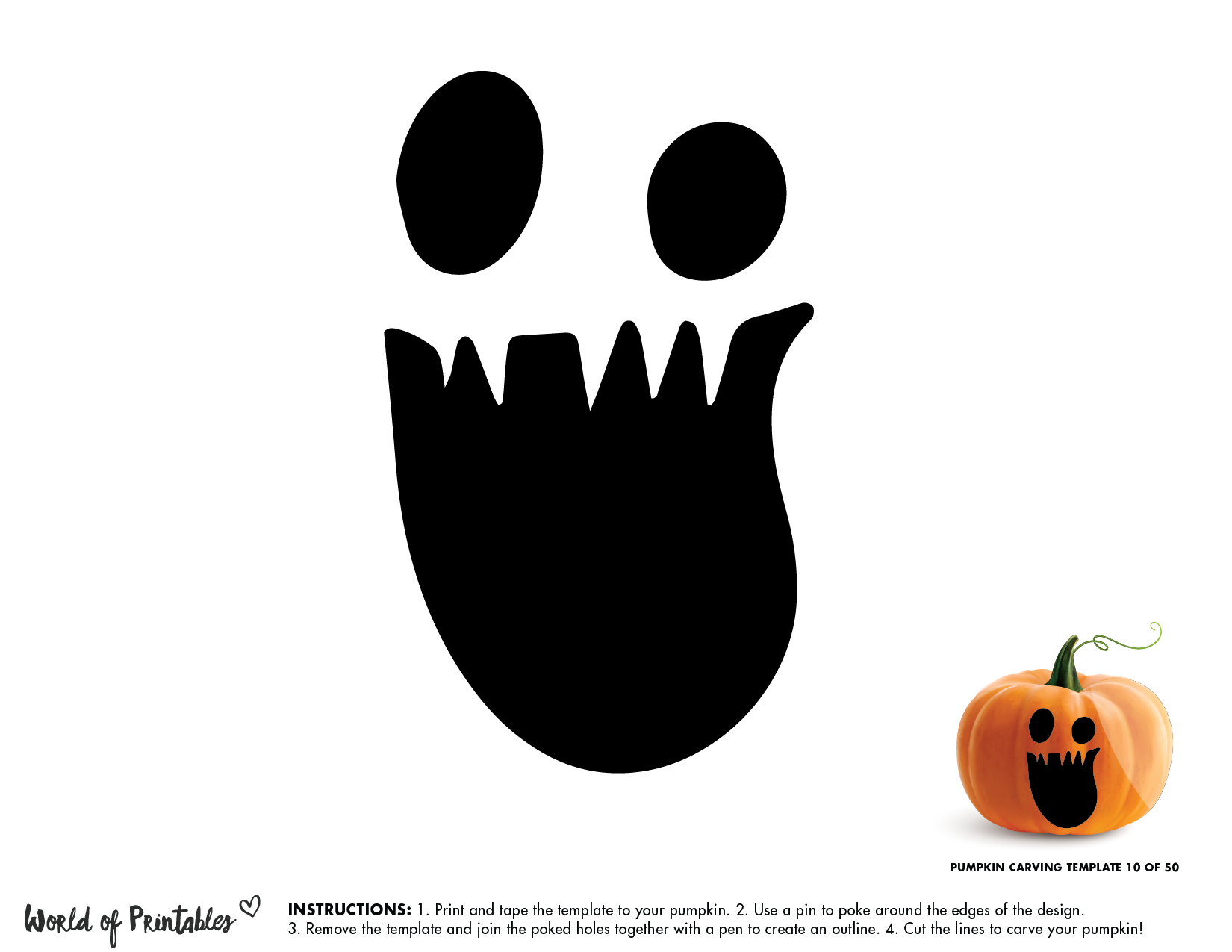 Free Printable Pumpkin Faces Templates
