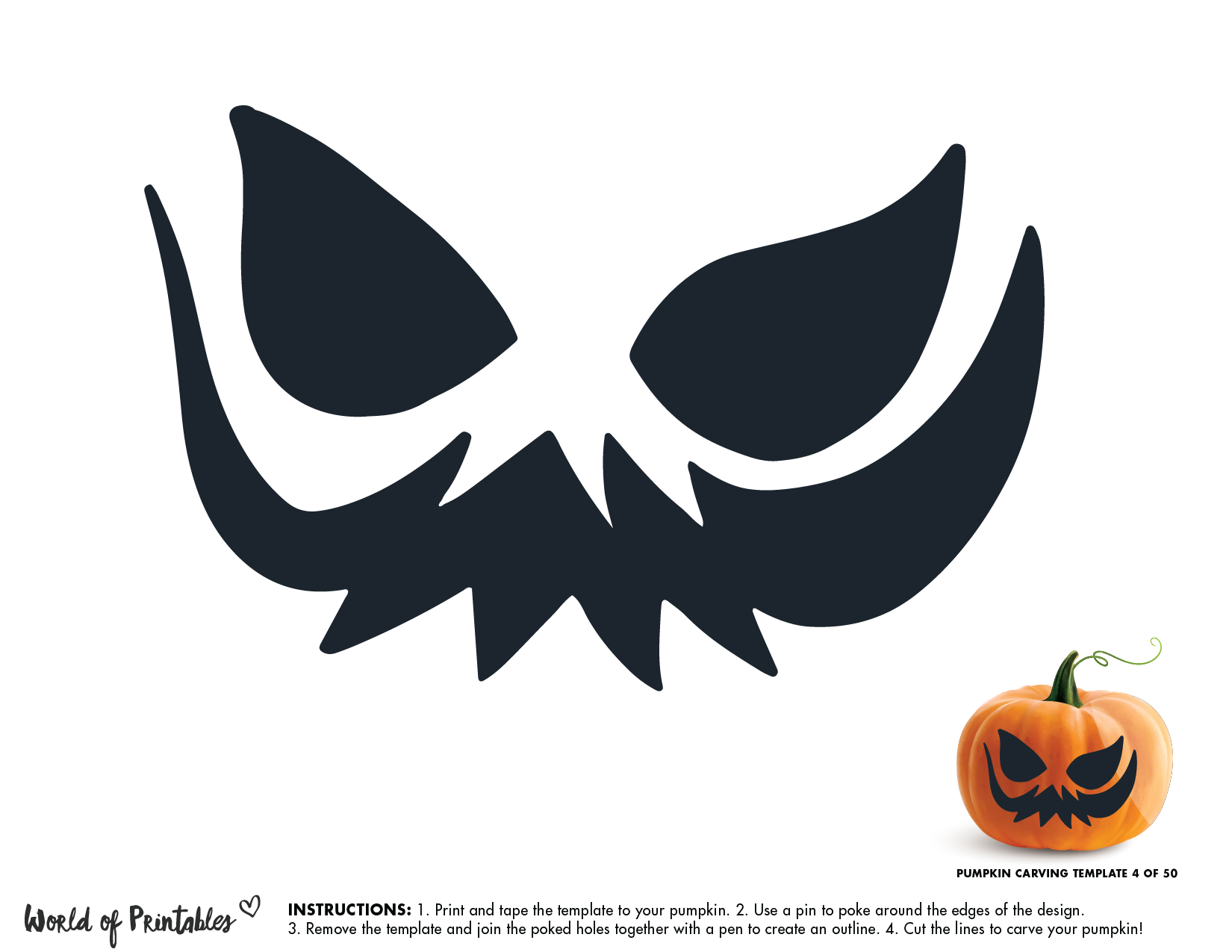50 Easy Pumpkin Carving Stencils The Ultimate Guide To Pumpkin Worksheets Library