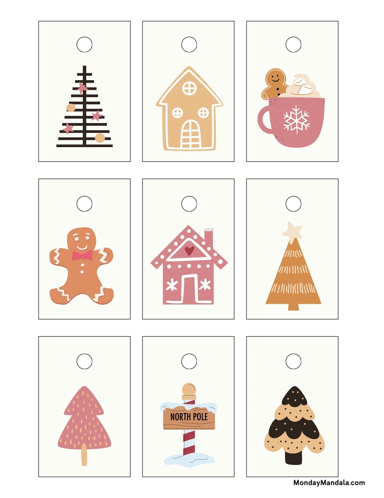 550 Printable Christmas Gift Tags Free PDF Templates 