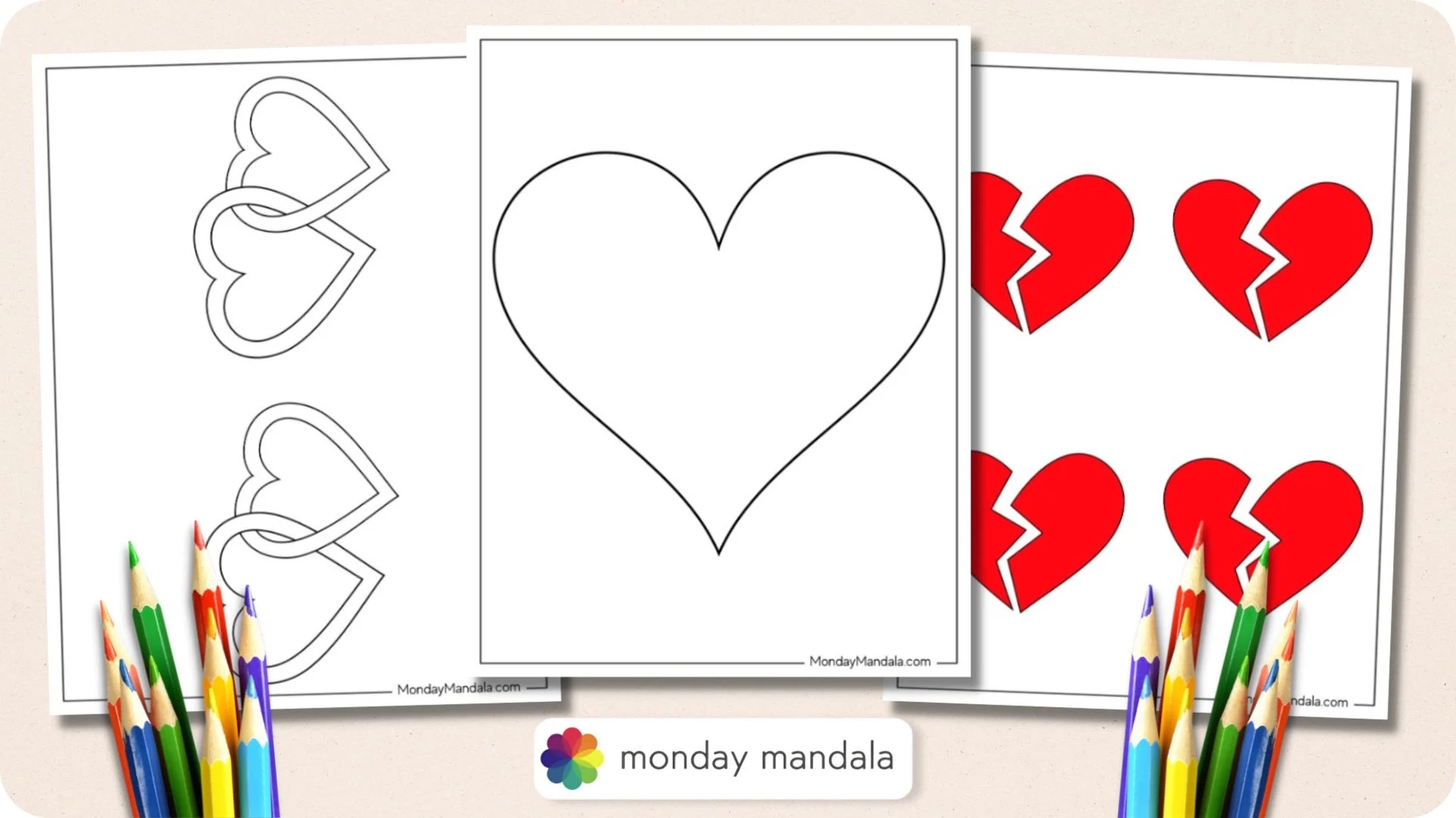 Free Printable Heart Shape Template