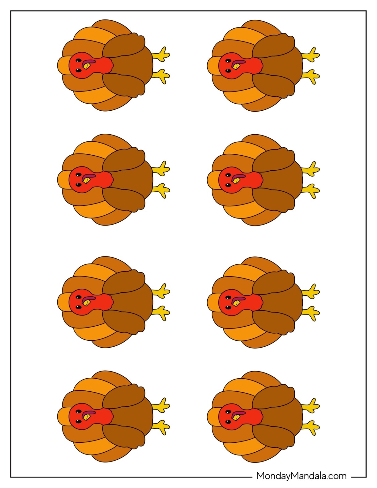 62 Turkey Templates Free PDF Printables 