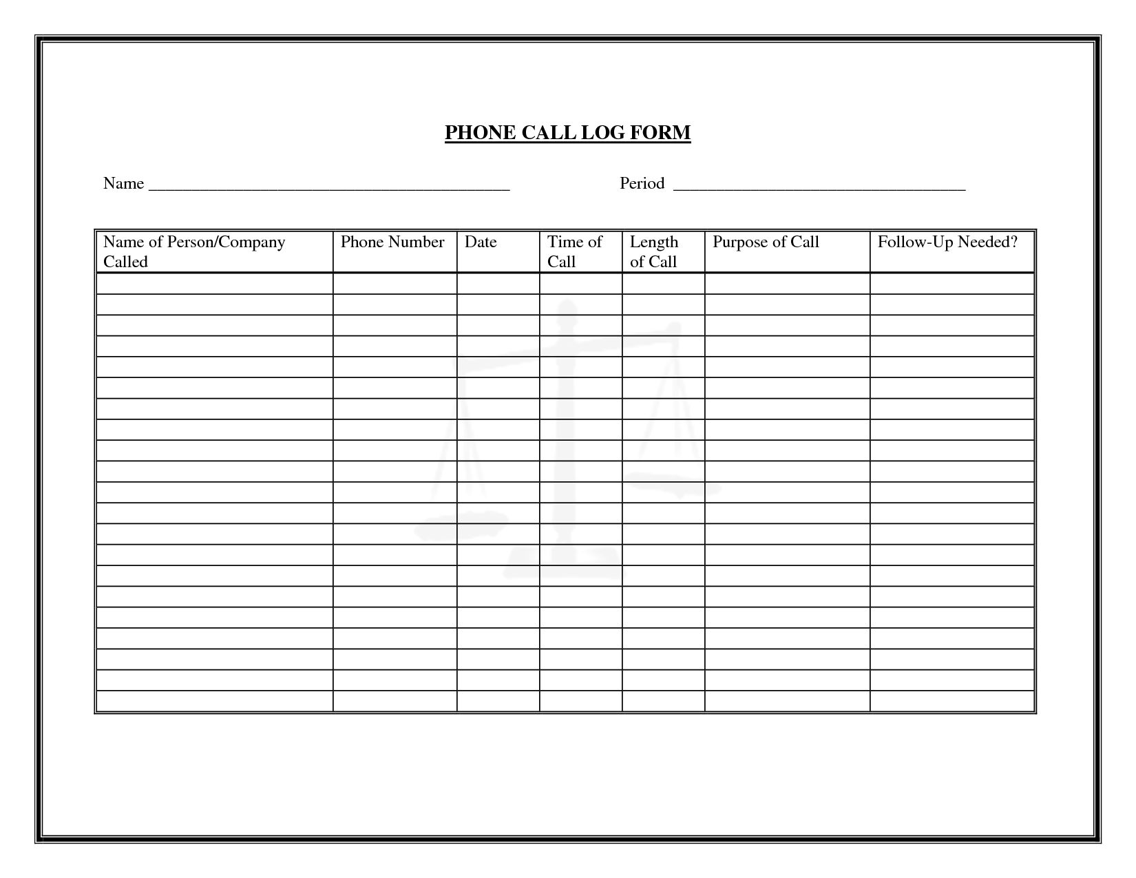 Free Printable Phone Message Template Word