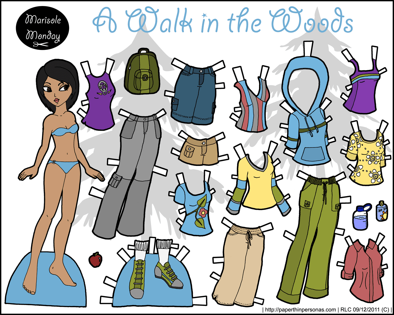 Printable Paper Doll Template