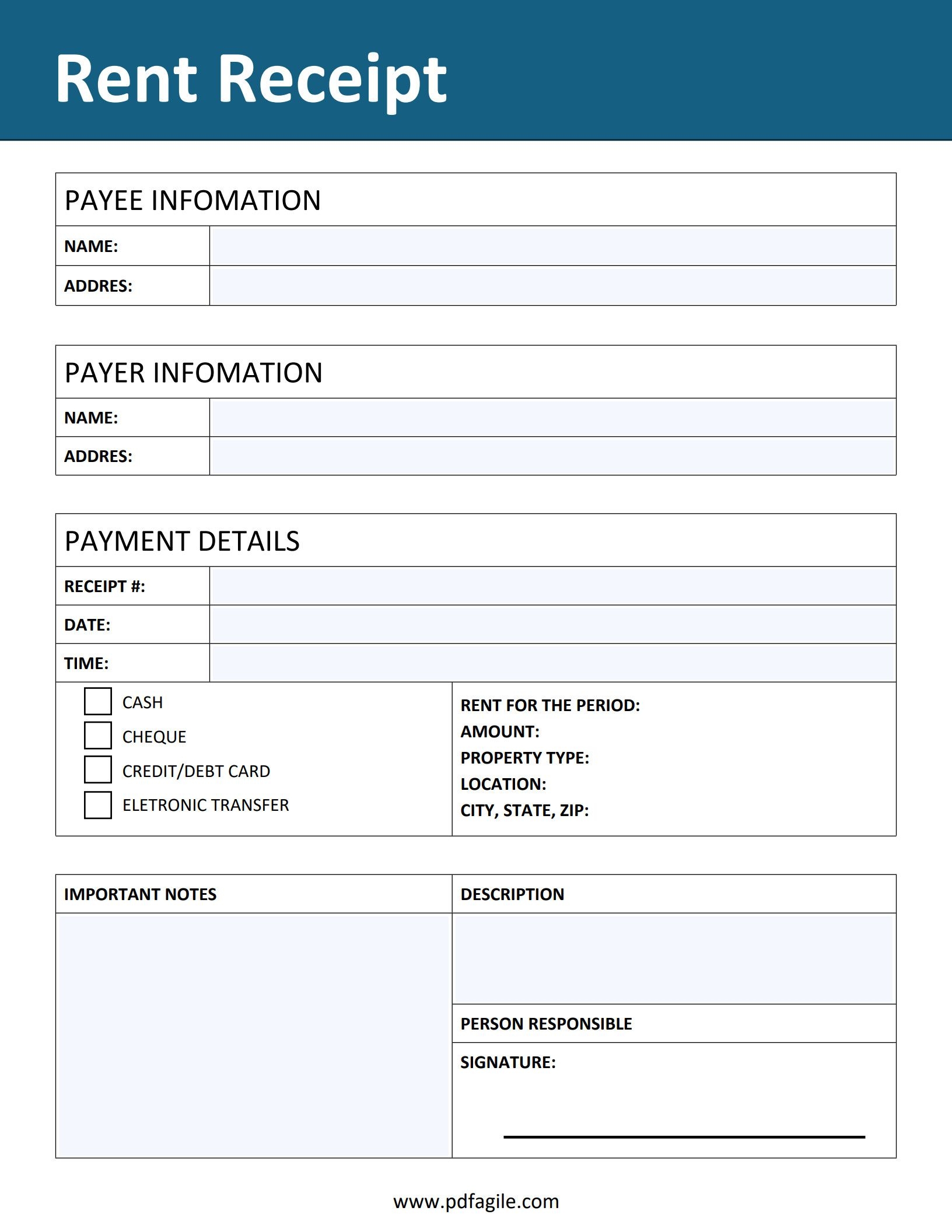 Acknowledgement Receipt Template PDF Agile