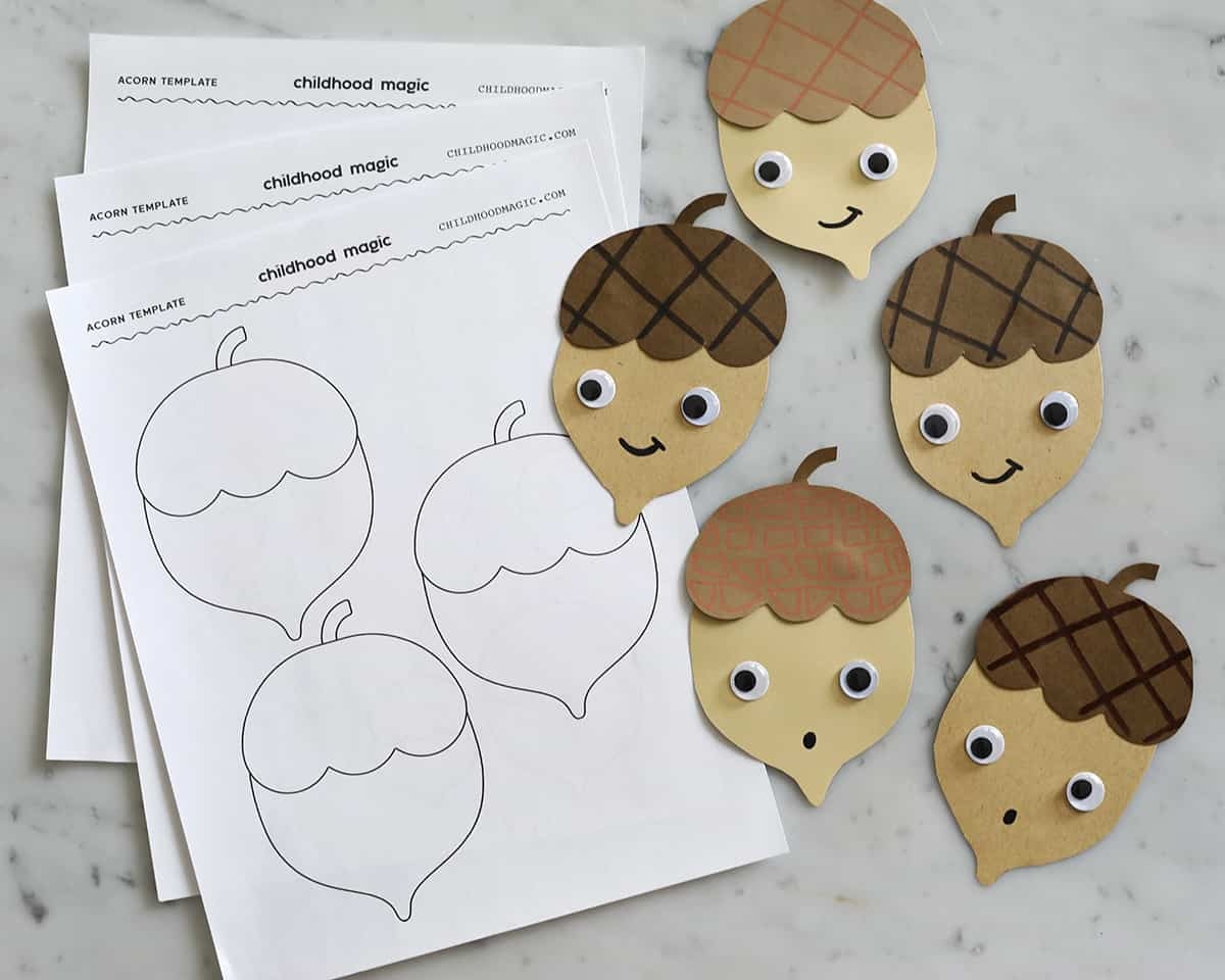 Free Acorn Template Printable