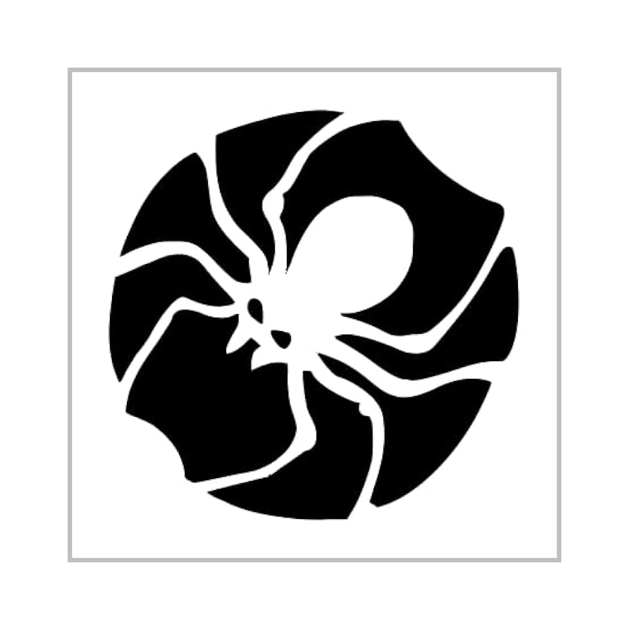 Amazon Scary Spider Stencil 4 Inch Halloween Design Holiday Pumpkin Carving Reusable Sheet For DIY Craft Crafting Card Making Cookie Cake Airbrushing Small Miniature MIN132 Home U0026 Kitchen