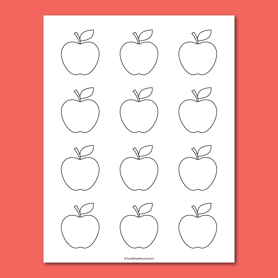 Apple Template Fun All Year Round