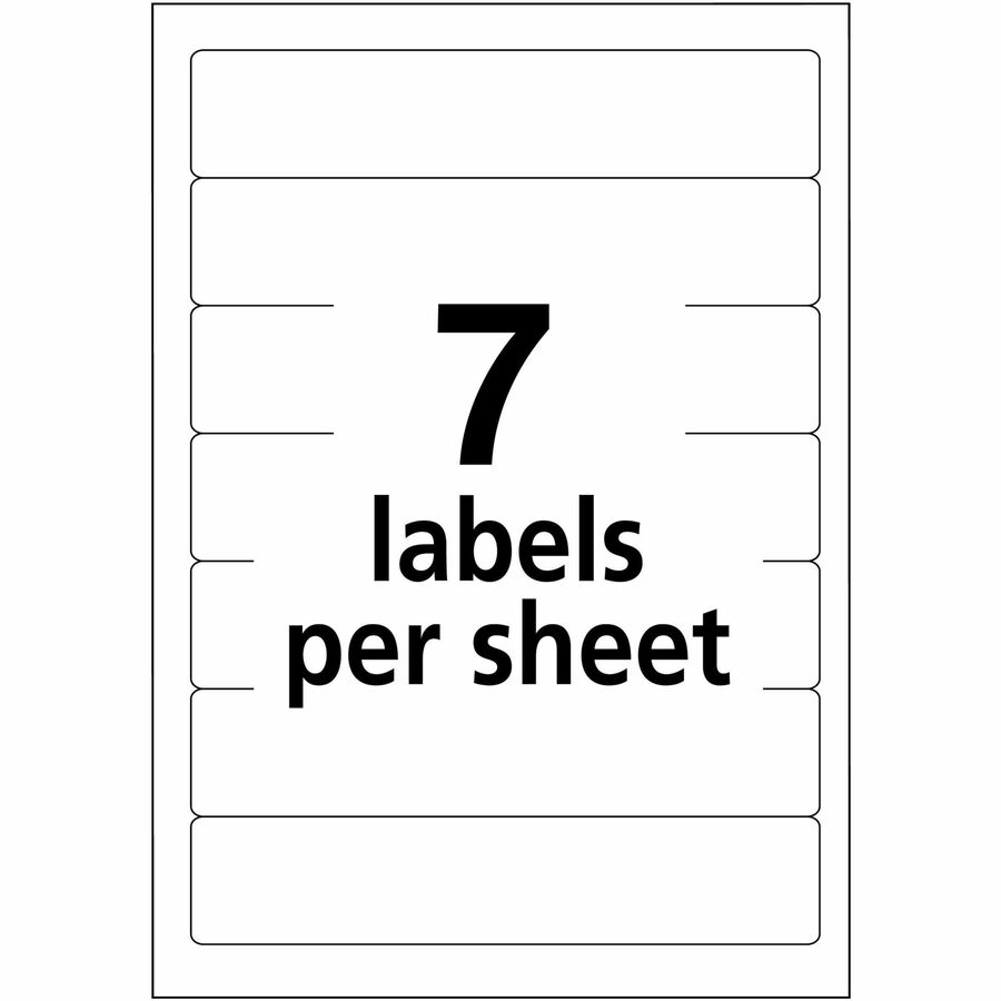 Avery File Folder Labels Assorted 2 3 X 3 7 16 252 5215 43 64 Height X 3 7 16 Width Permanent Adhesive Rectangle Laser Inkjet Dark Blue Dark Red Green Yellow Paper 7 Sheet 36 Total Sheets 252 Total Label s Permane