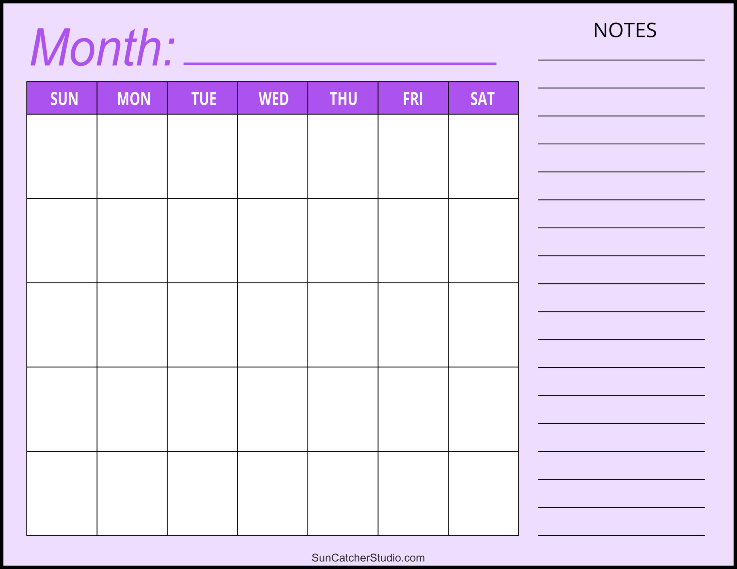 Blank Calendar Templates Free Printable Pages Free Printables Monograms Design Tools Patterns U0026 DIY Projects