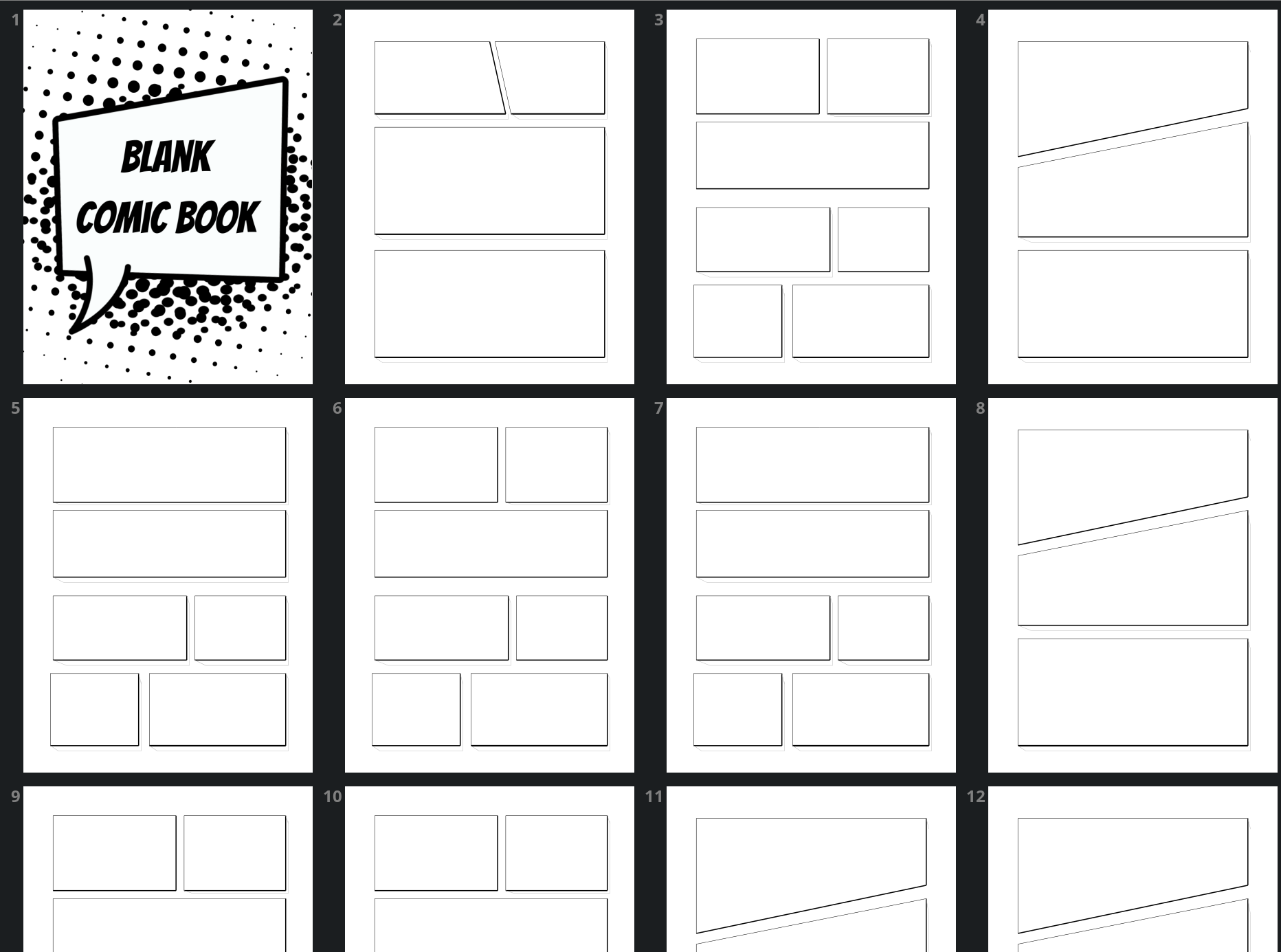 Free Comic Strip Template Printable