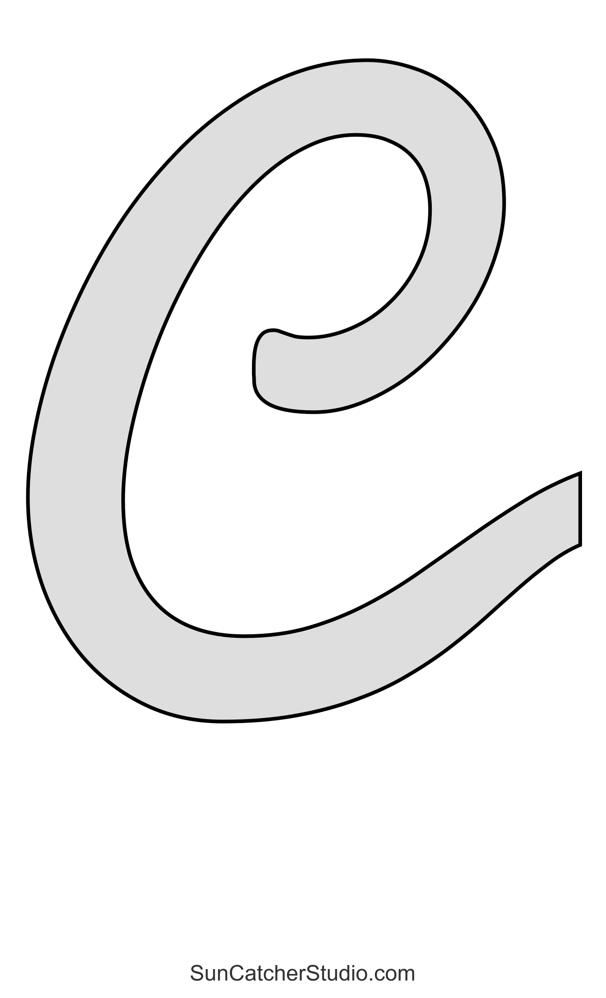 Bold Thick SCRIPT Letter Stencils Number And Alphabet Patterns Free Printables Monograms Design Tools Patterns DIY Projects