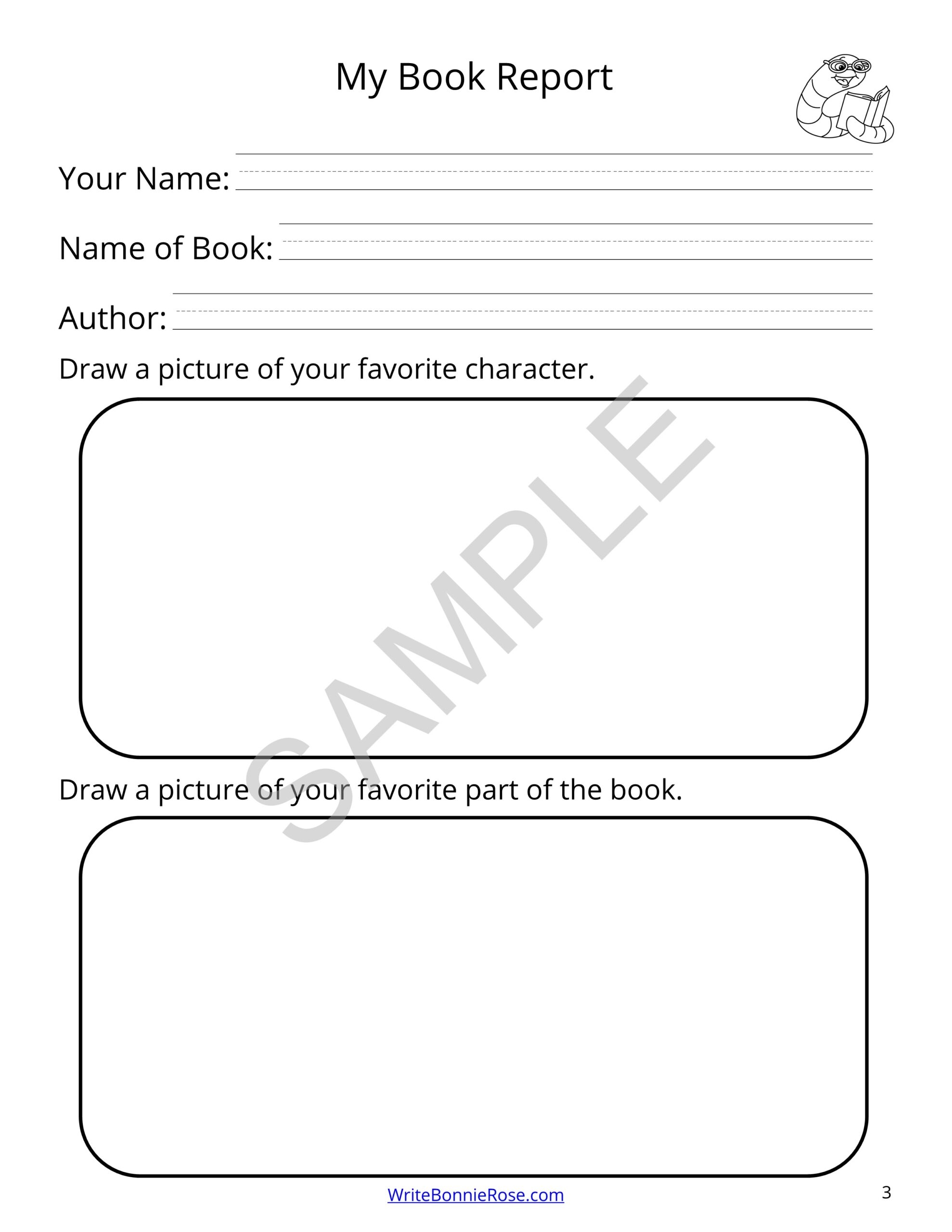 Free Printable Book Report Templates