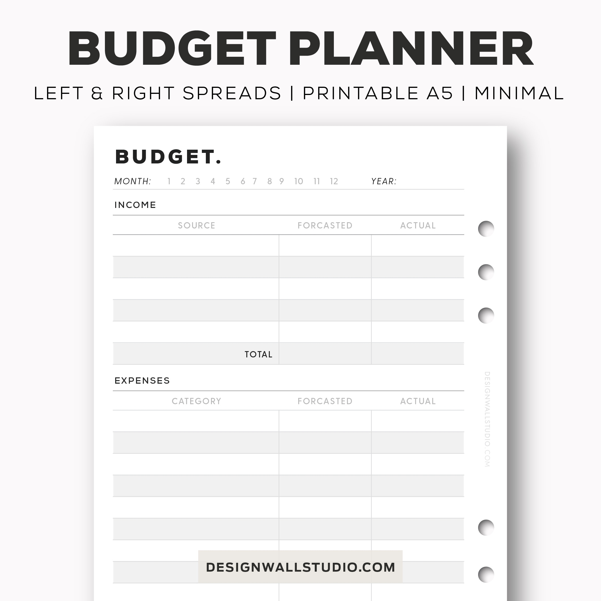 Printable Budget Template