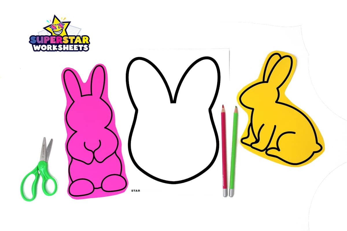 Bunny Template Superstar Worksheets