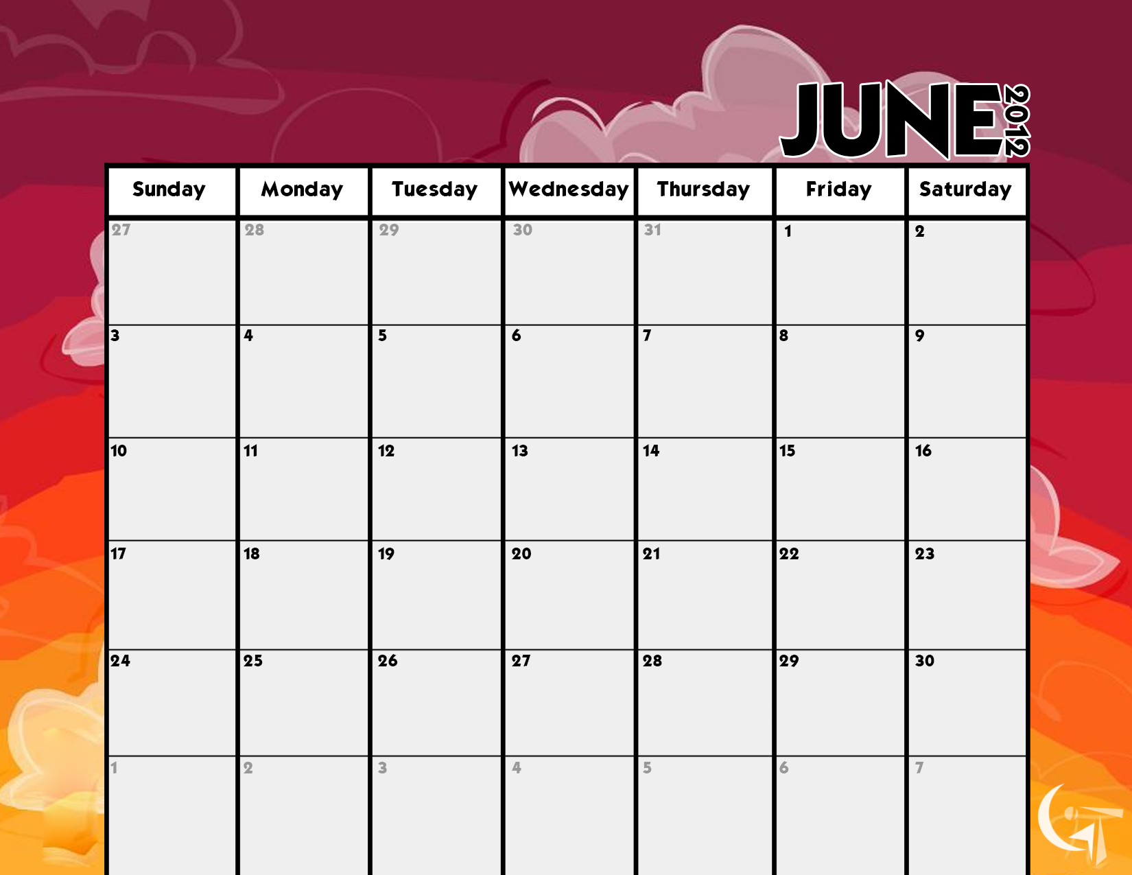 Calendar Template By GENAYNAY On DeviantArt