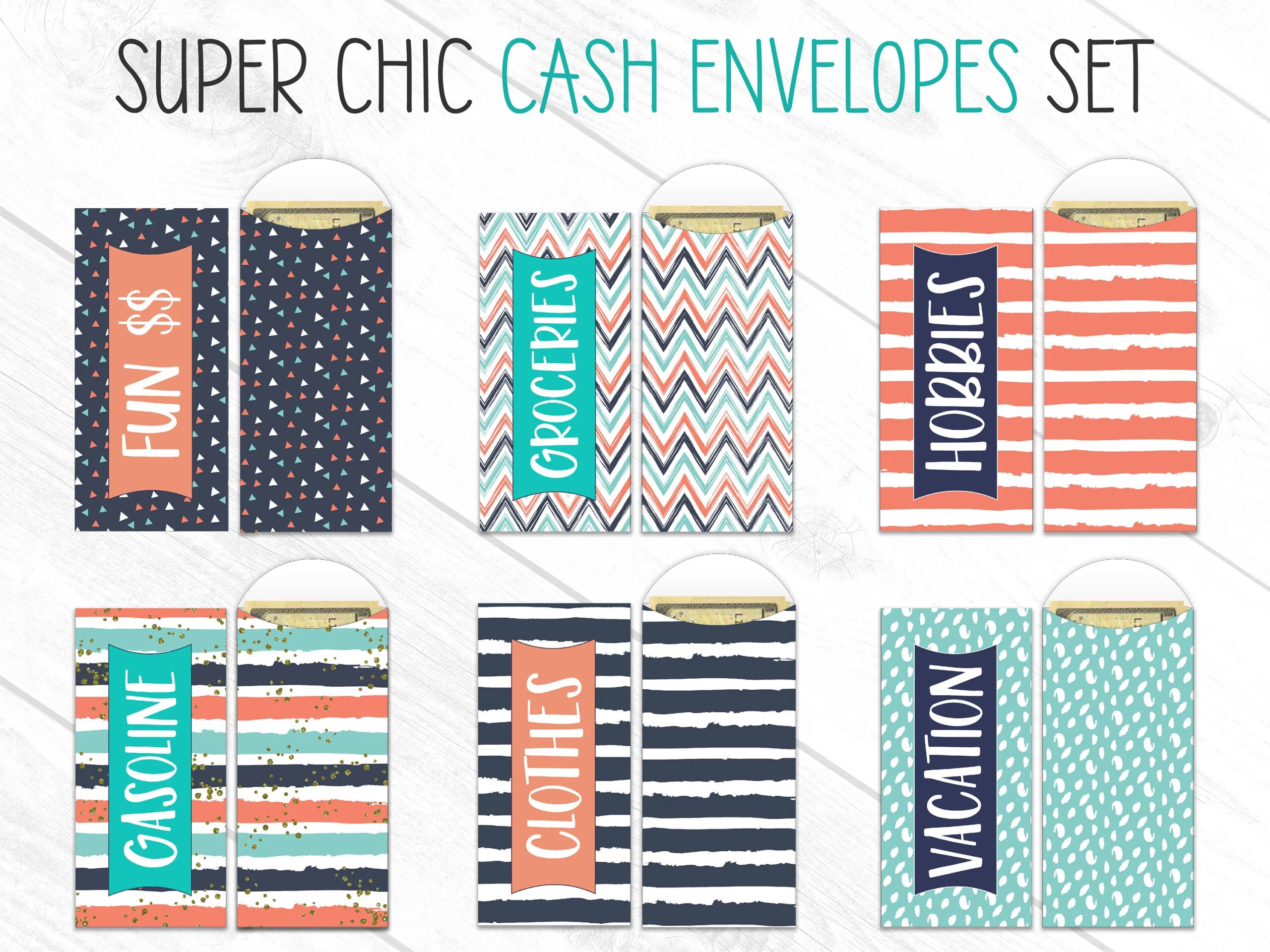 Cash Envelopes PRINTABLE EDITABLE Cash Envelope System Cash Envelope Tracker Budget Envelopes Cash Envelope Template Savings Etsy