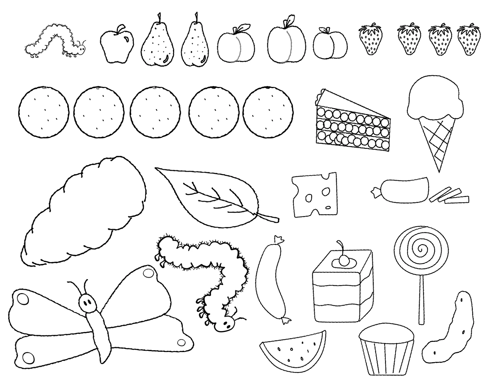 Caterpillar 18257 Animals Free Printable Coloring Pages