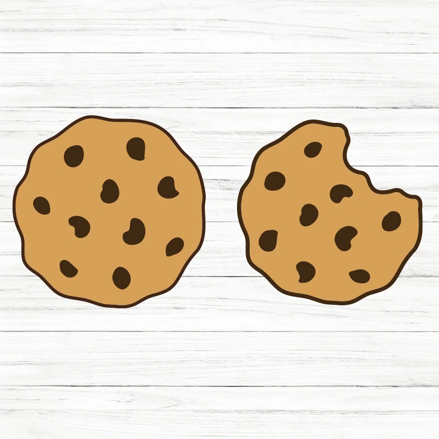 Chocolate Chip Cookie SVG Files For Cricut Digital Download SVG Designs For Shirts Crafts Silhouette Instant Download Cut Files Etsy