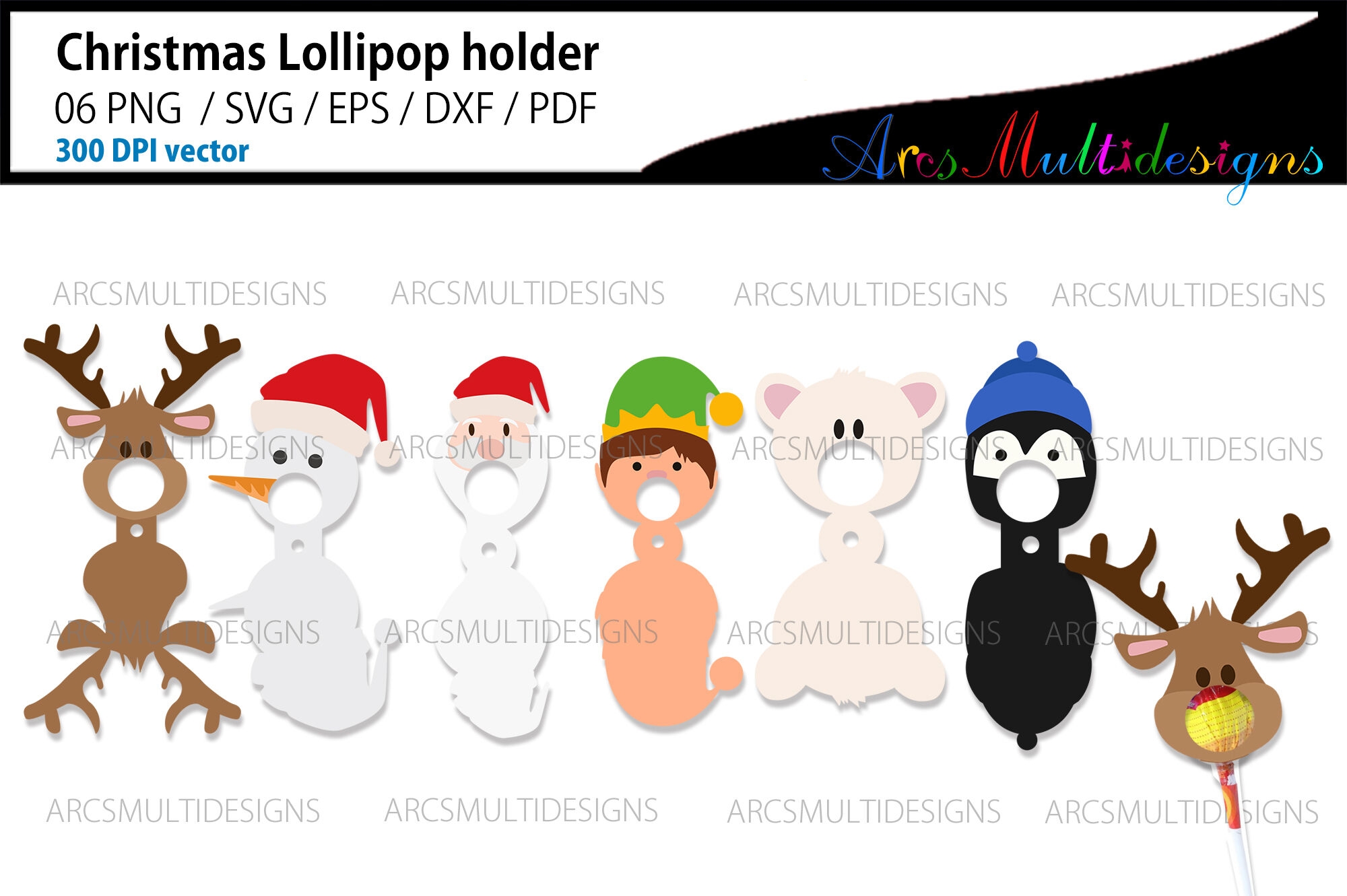 christmas lollipop holder template by arcsmultidesignsshop thehungryjpeg