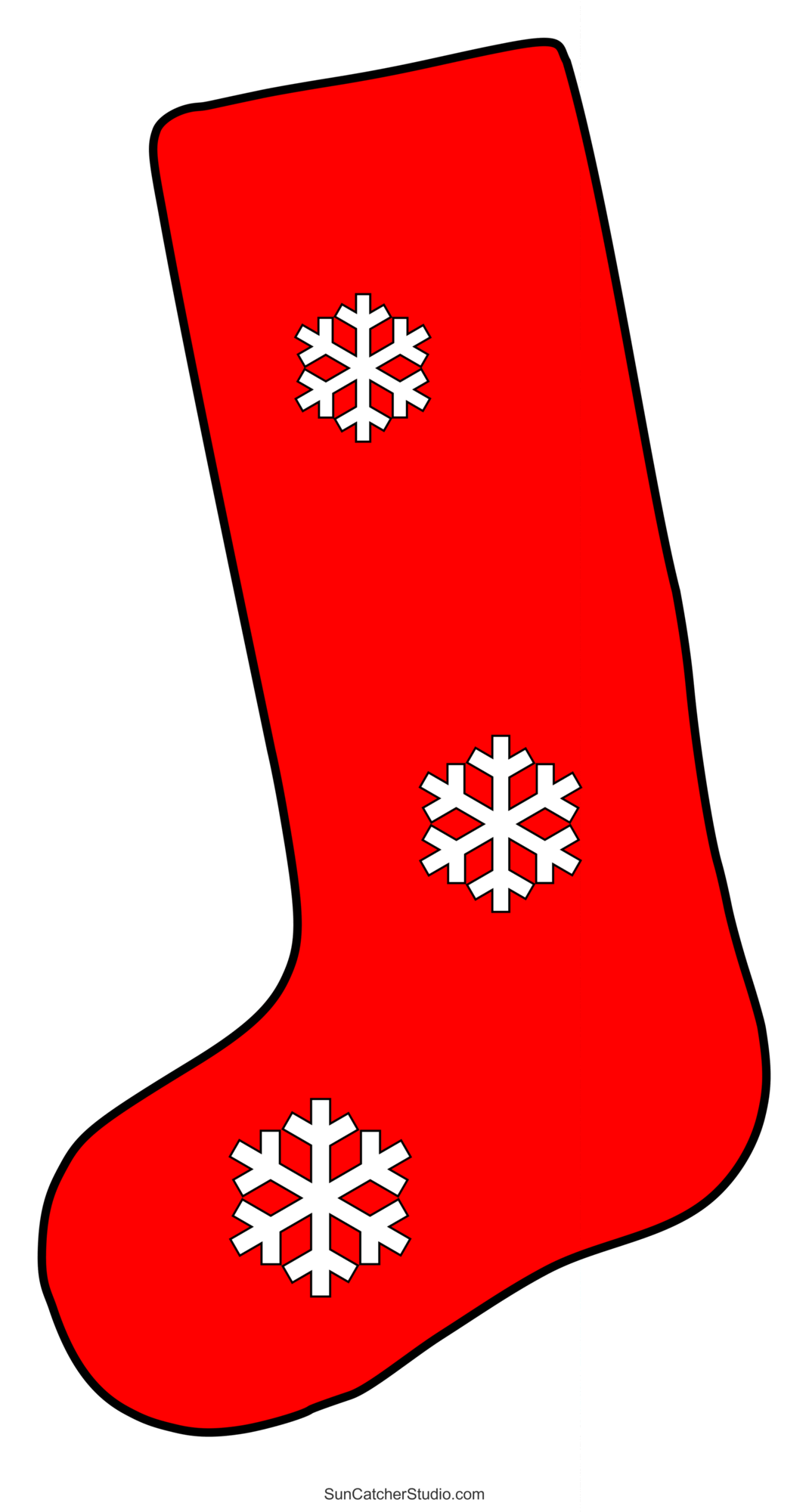 Free Printable Stocking Template