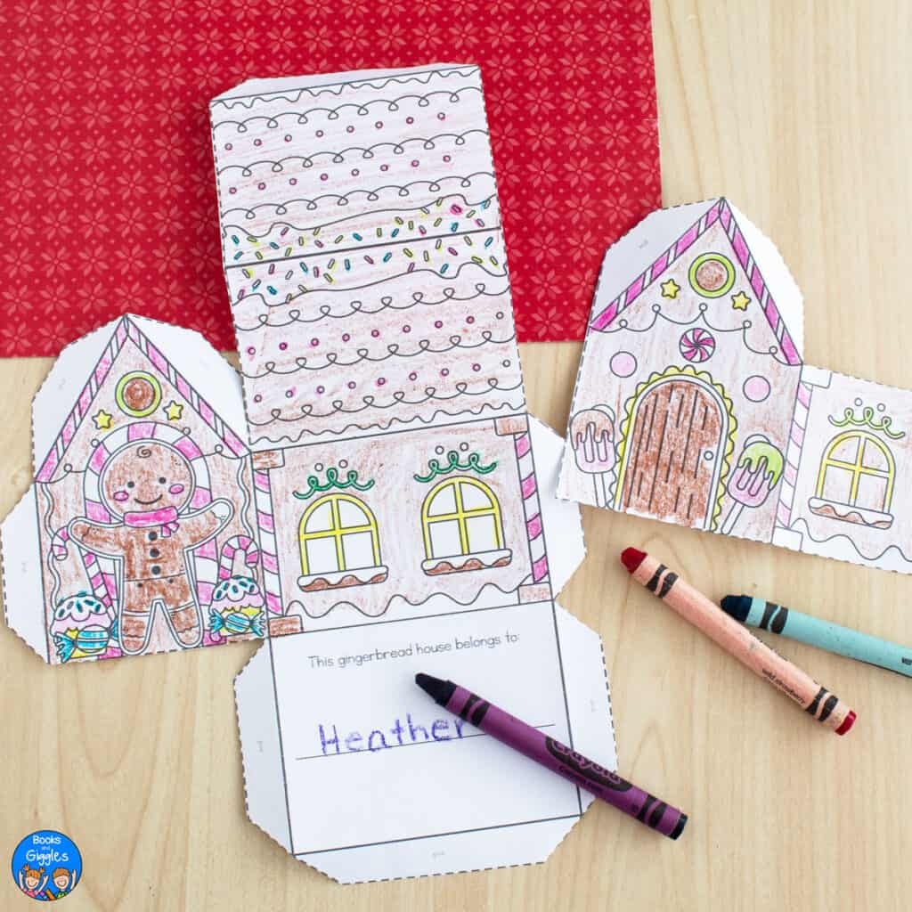 Color Your Own Gingerbread House