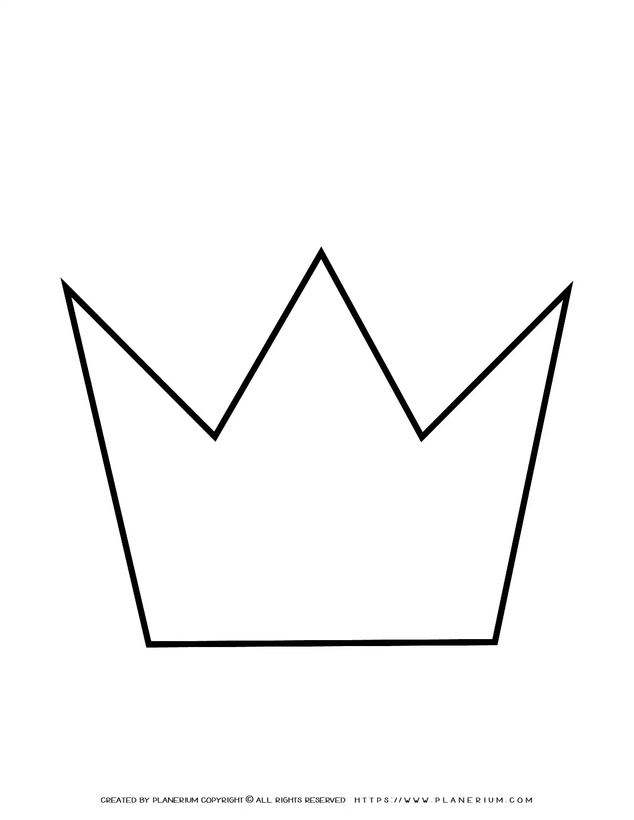 Crown FREE Printable Template Planerium