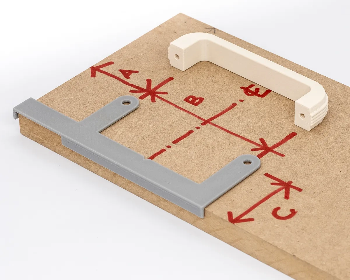 CUPBOARD HANDLE DRILLING TEMPLATE By Peter H Download Free STL Model Printables