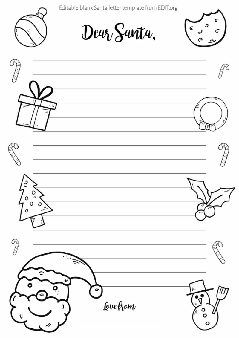 Customizable Santa Letter Poster Templates