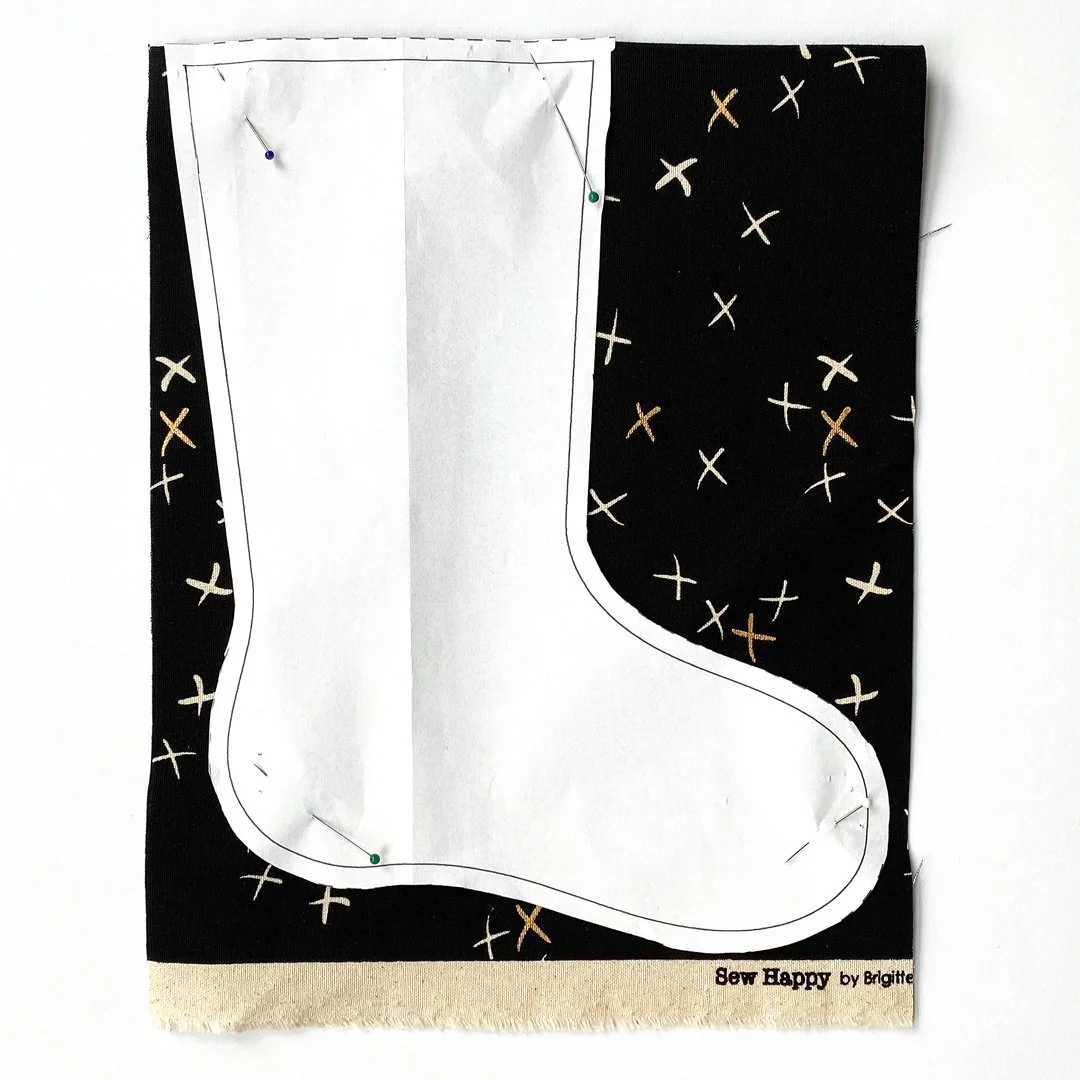 Cute Christmas Stocking Free Pattern Tutorial With The SEW HAPPY Collection By Zen Chic