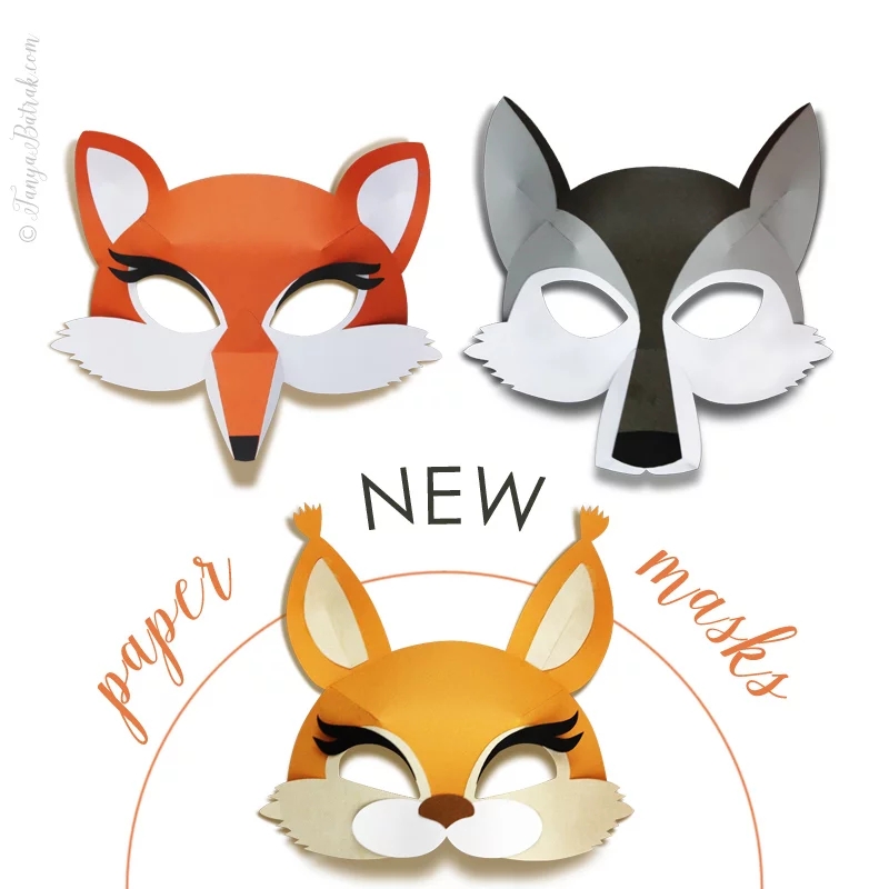 3d Paper Mask Template Free Printable