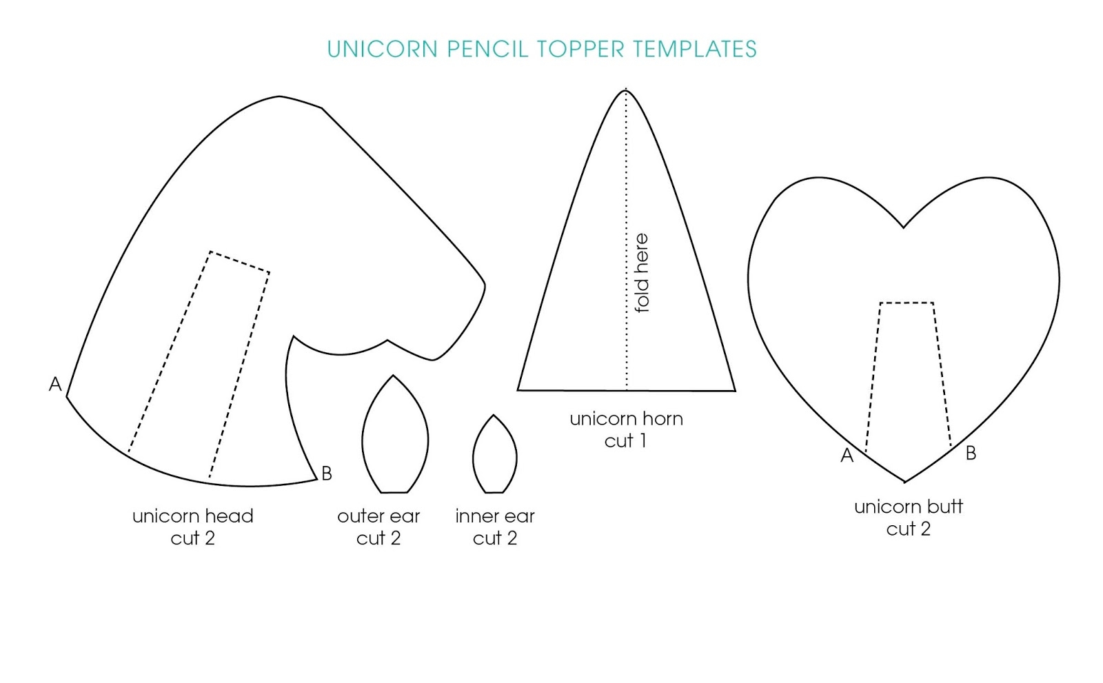 DIY Unicorn Felt Topper Party Ideas Party Printables Blog