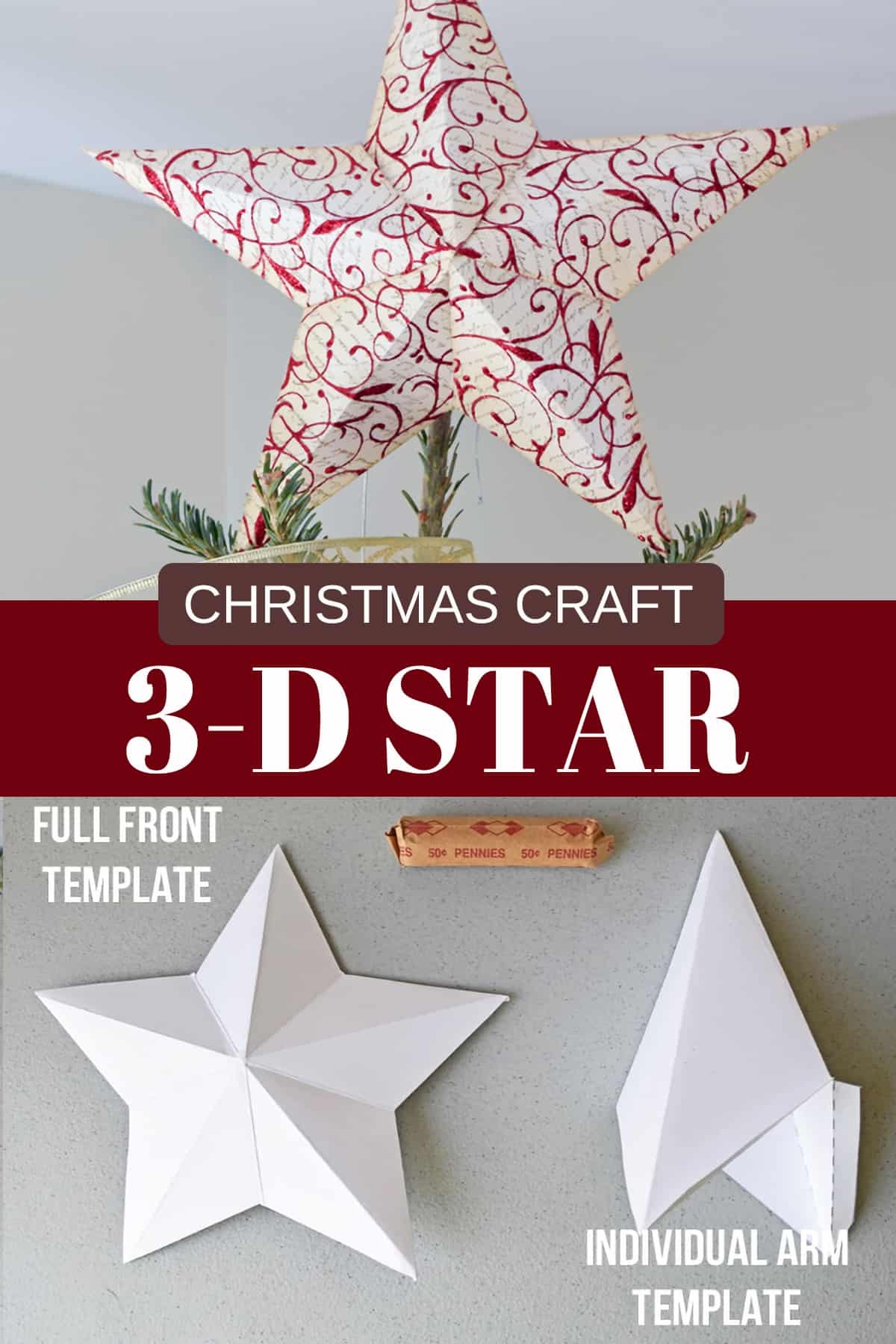 Easy Step By Step 3D Star Tutorial U0026 Template Craving Some Creativity