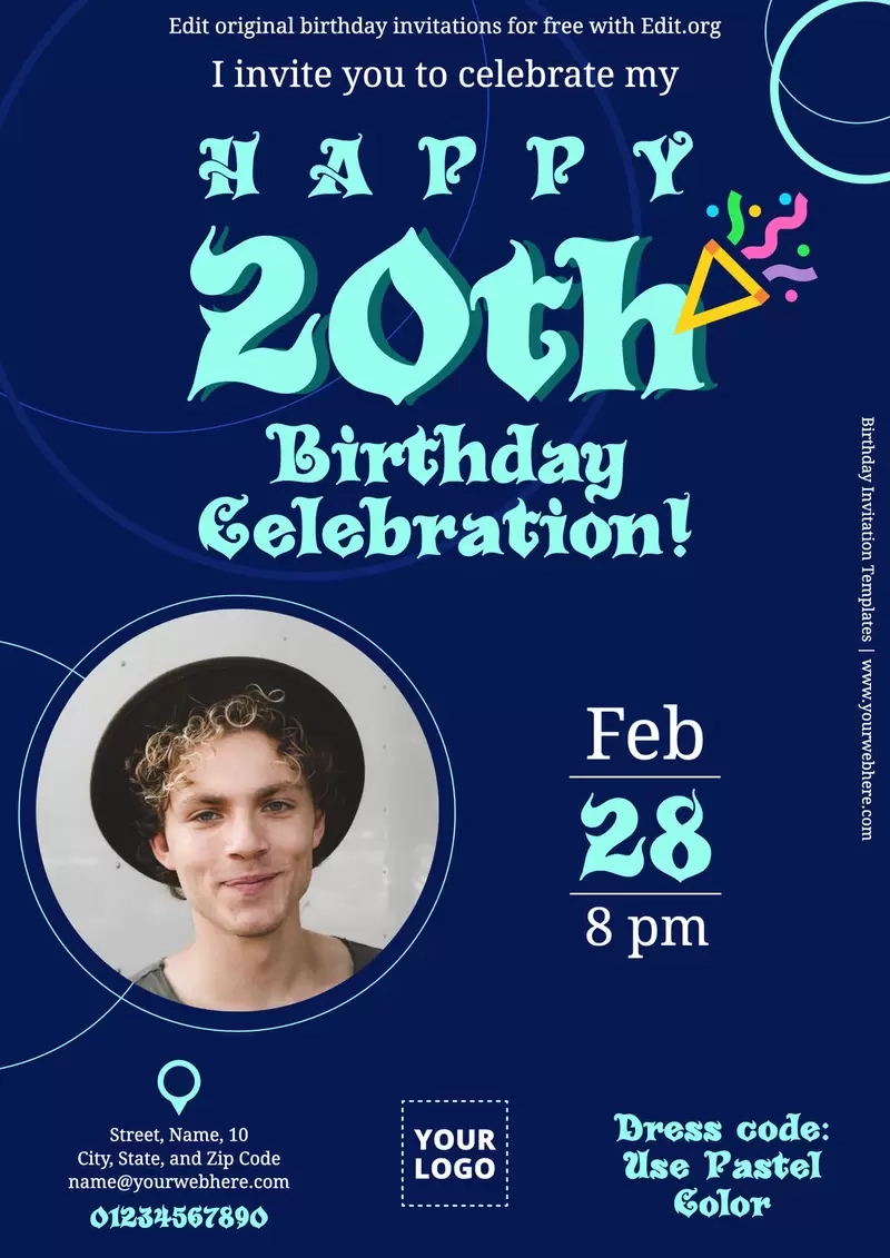 Editable Birthday Invitation Templates