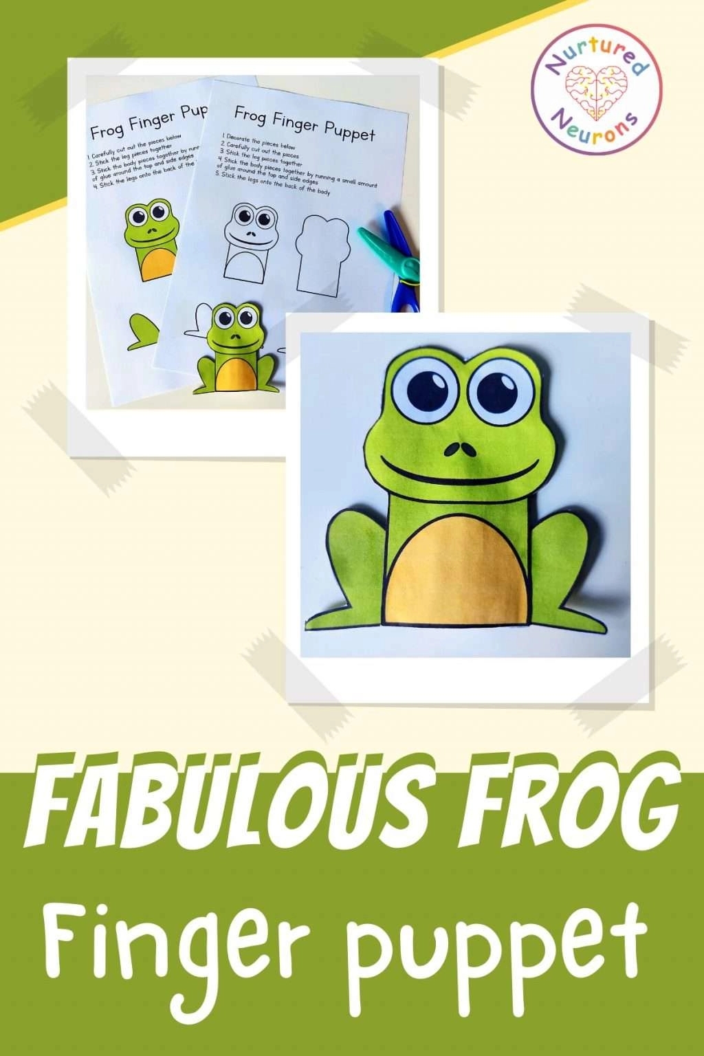 Fabulous Frog Finger Puppet Printable Templates Nurtured Neurons