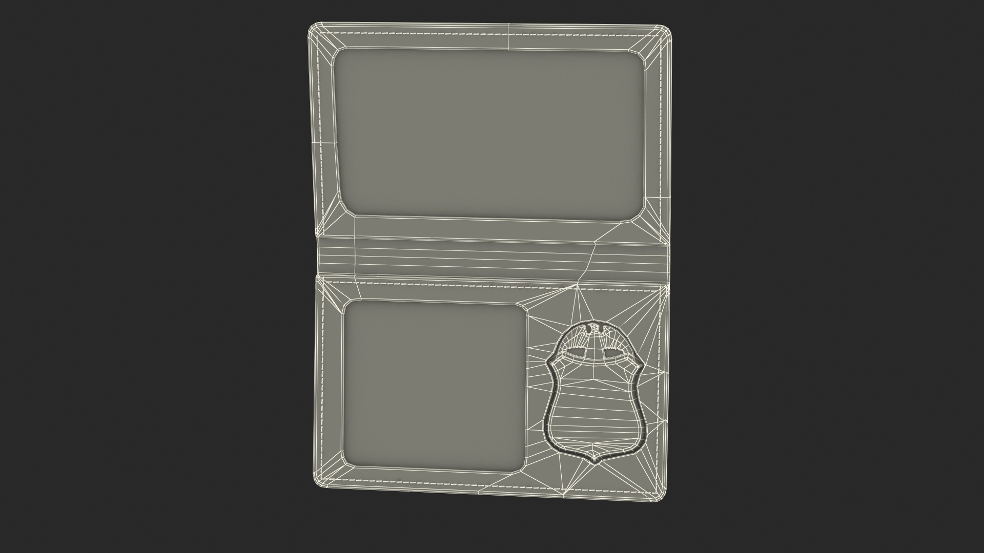 FBI Badge Open Model TurboSquid 1841345