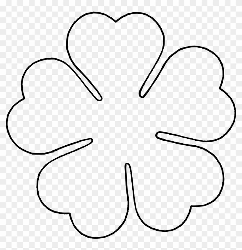 Flower Outline Printable Paper Flower Template Free Transparent PNG Clipart Images Download