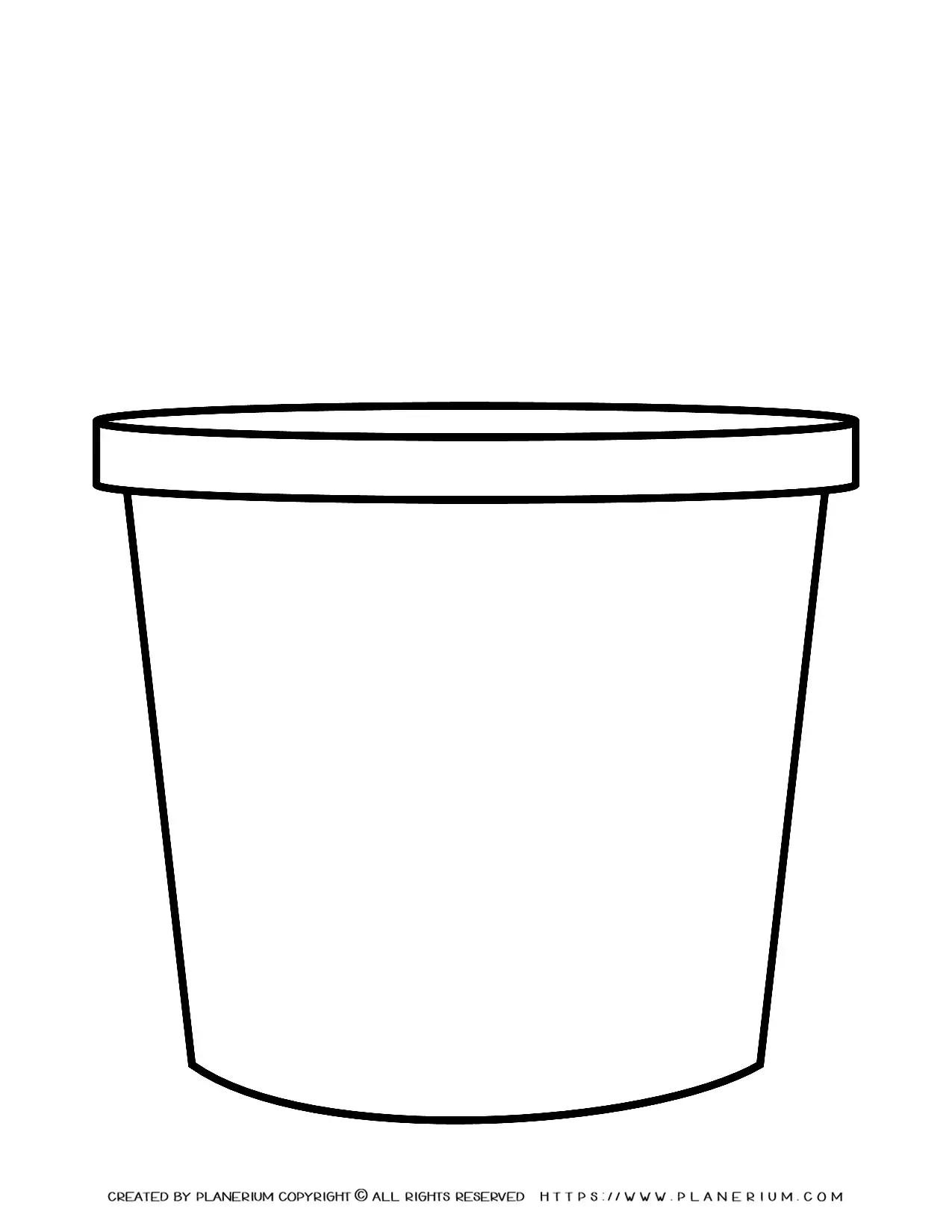 Flower Pot FREE Printable Template Planerium
