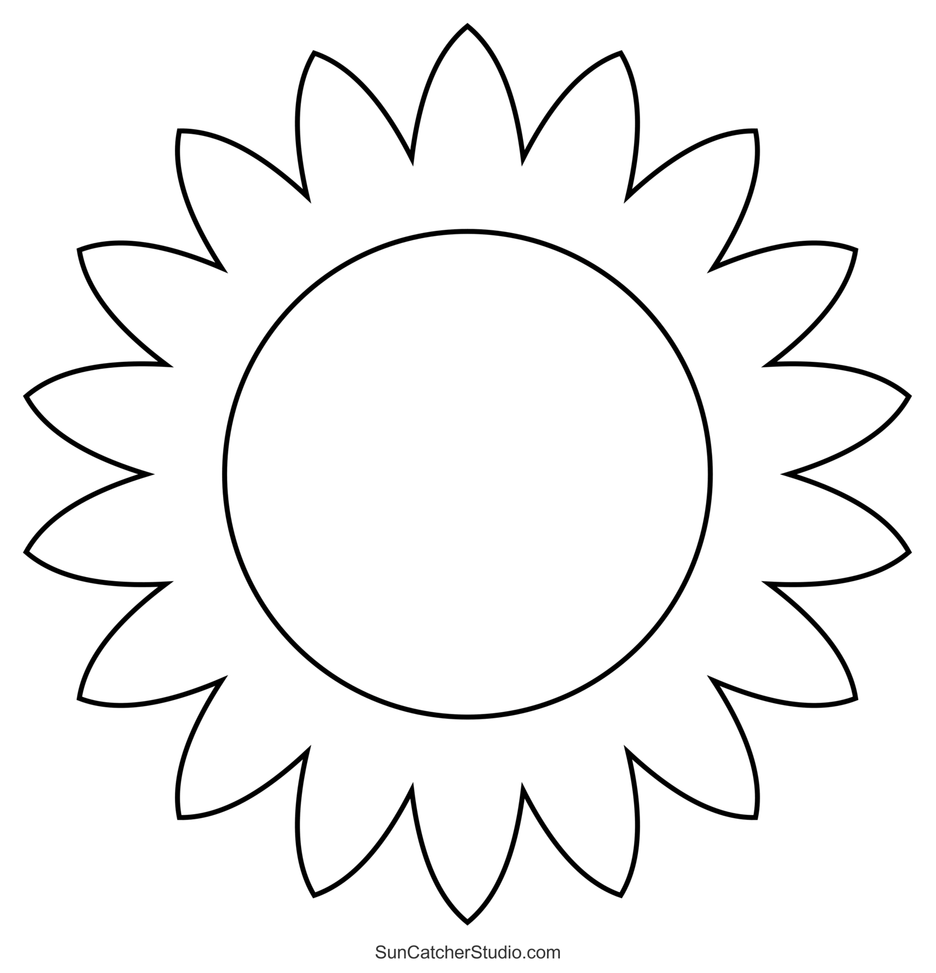 Flower Templates Patterns SVG Files Printable Stencils Free 