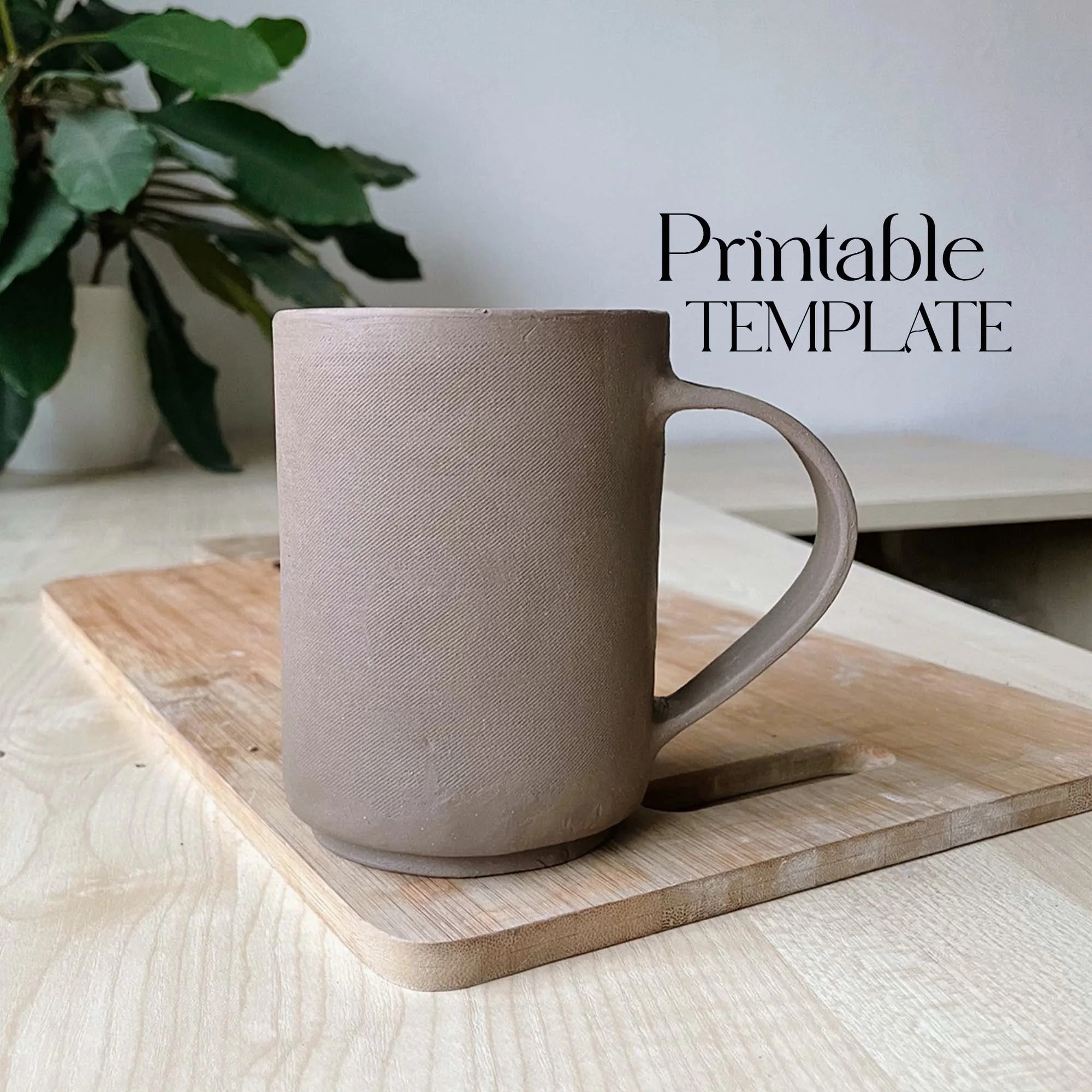Footed Mug Template Ceramics Tools Slab Building Cup Easy DIY Ceramic Vase Pottery Templates For Slab Building Tutorial Etsy UK