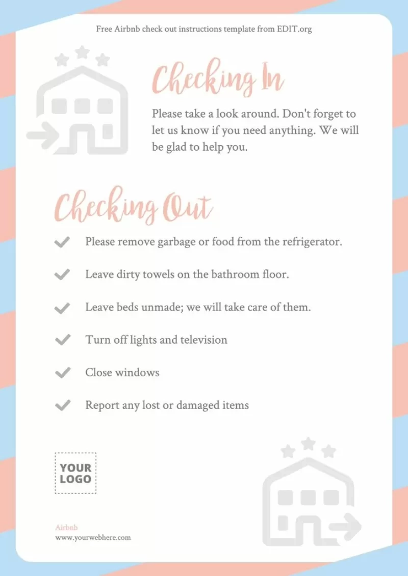 Free Airbnb Welcome Book Templates
